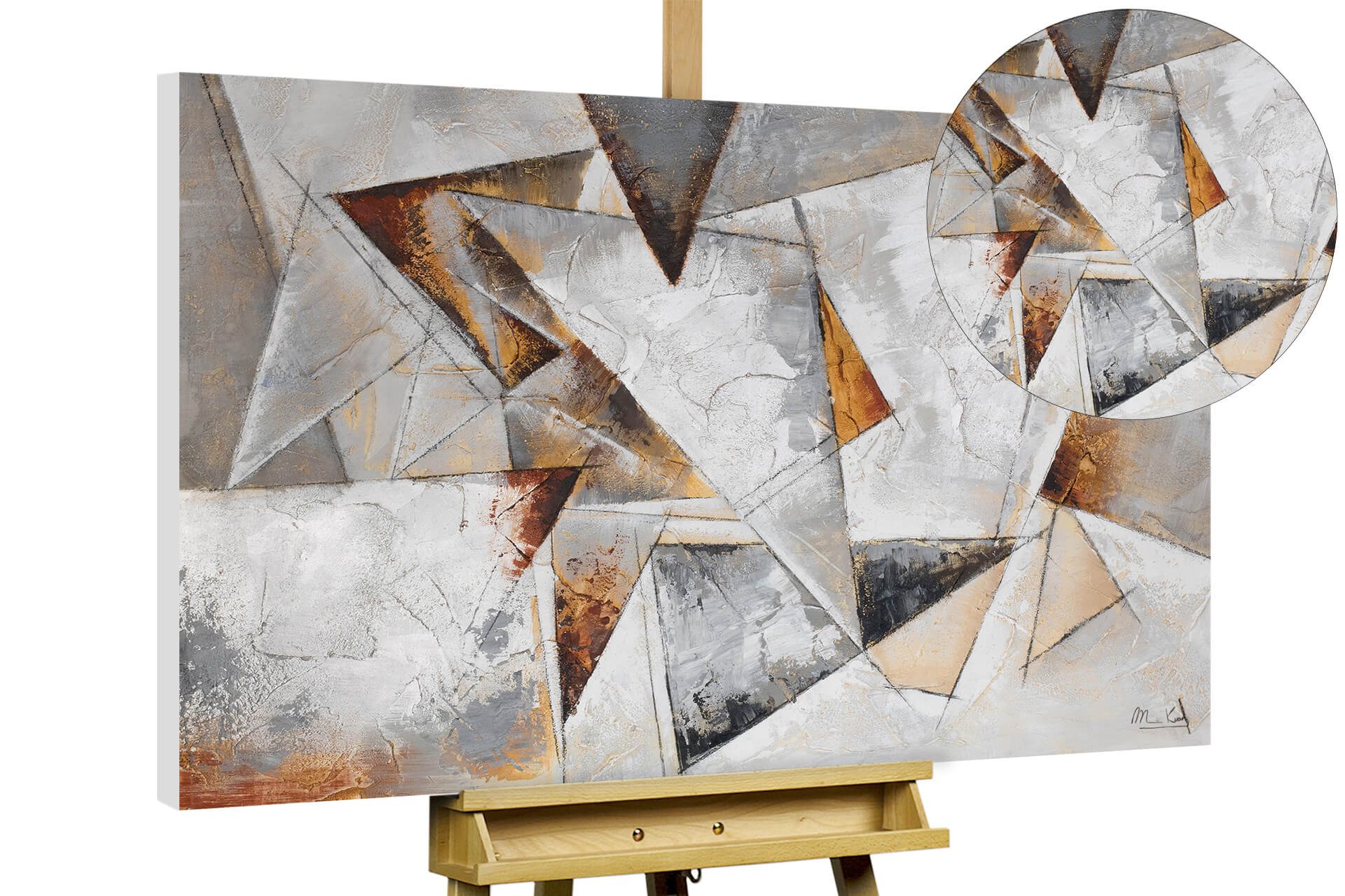 KUNSTLOFT Живопис Gier nach Freiheit 120x80 cm, Leinwandbild 100% HANDGEMALT Wandbild Wohnzimmer