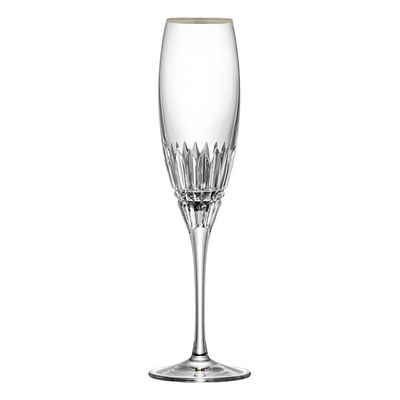ARNSTADT KRISTALL Champagnerglas Empire Platin (25,5 cm) - Kristallglas mundgeblasen · von Hand geschli