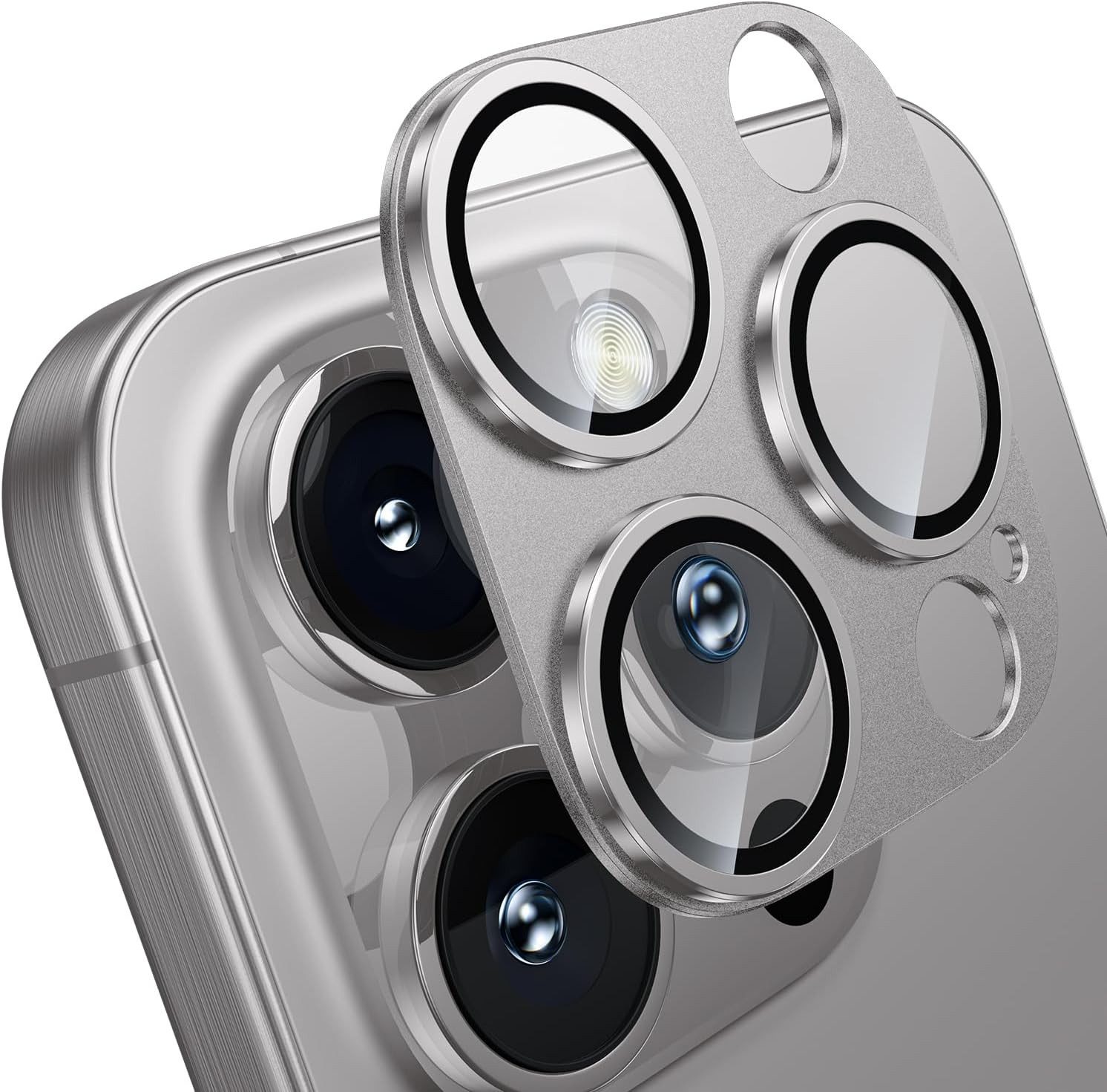 MSM Kameraschutzglas 3D Kameraglas für Apple iPhone 16 Pro / 16 Pro Max Panzerfolie Titan