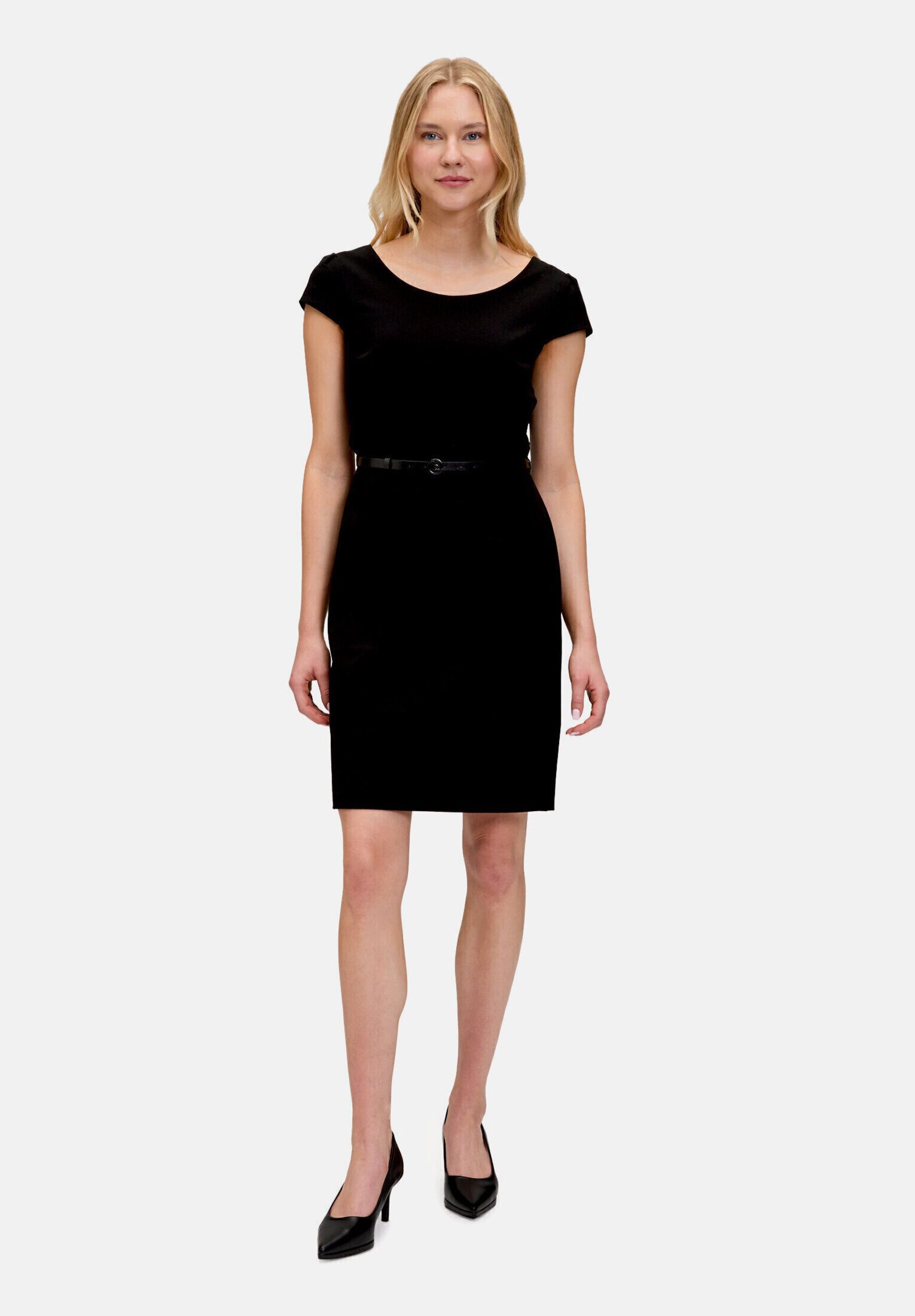 Betty&Co Etuikleid Damen mit Gürtel Gürtel