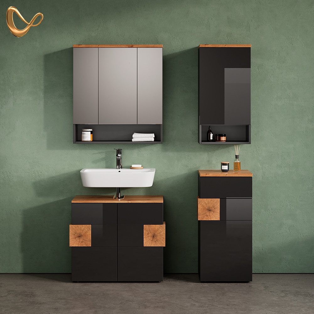 Livinity® Midischrank Tanaro, Anthrazit/Anthrazit, 40 x günstig online kaufen