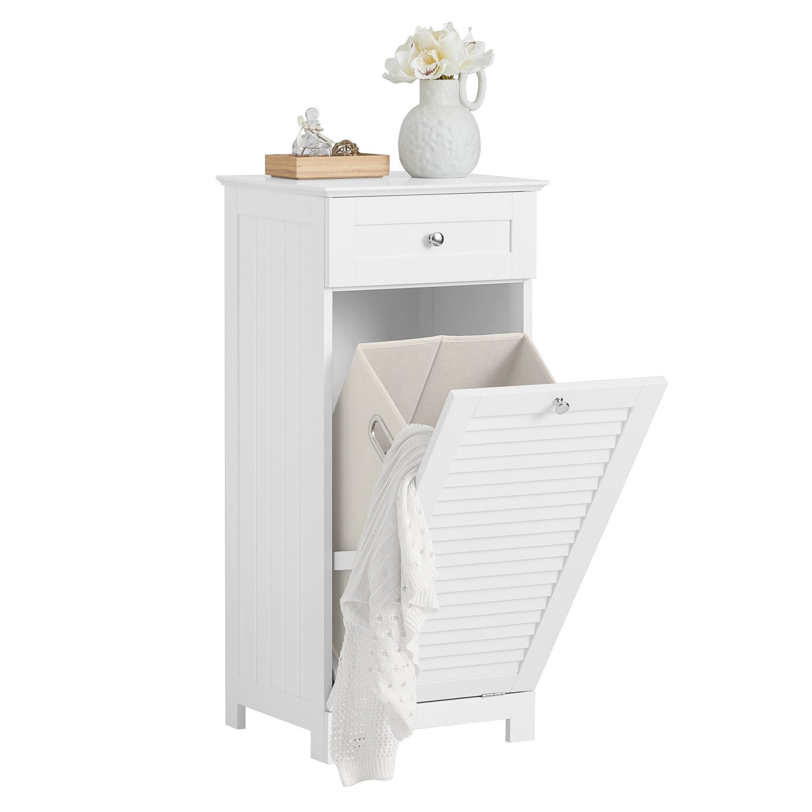 SoBuy Wäscheschrank BZR73 mit ausklappbarem Wäschesäcken günstig online kaufen