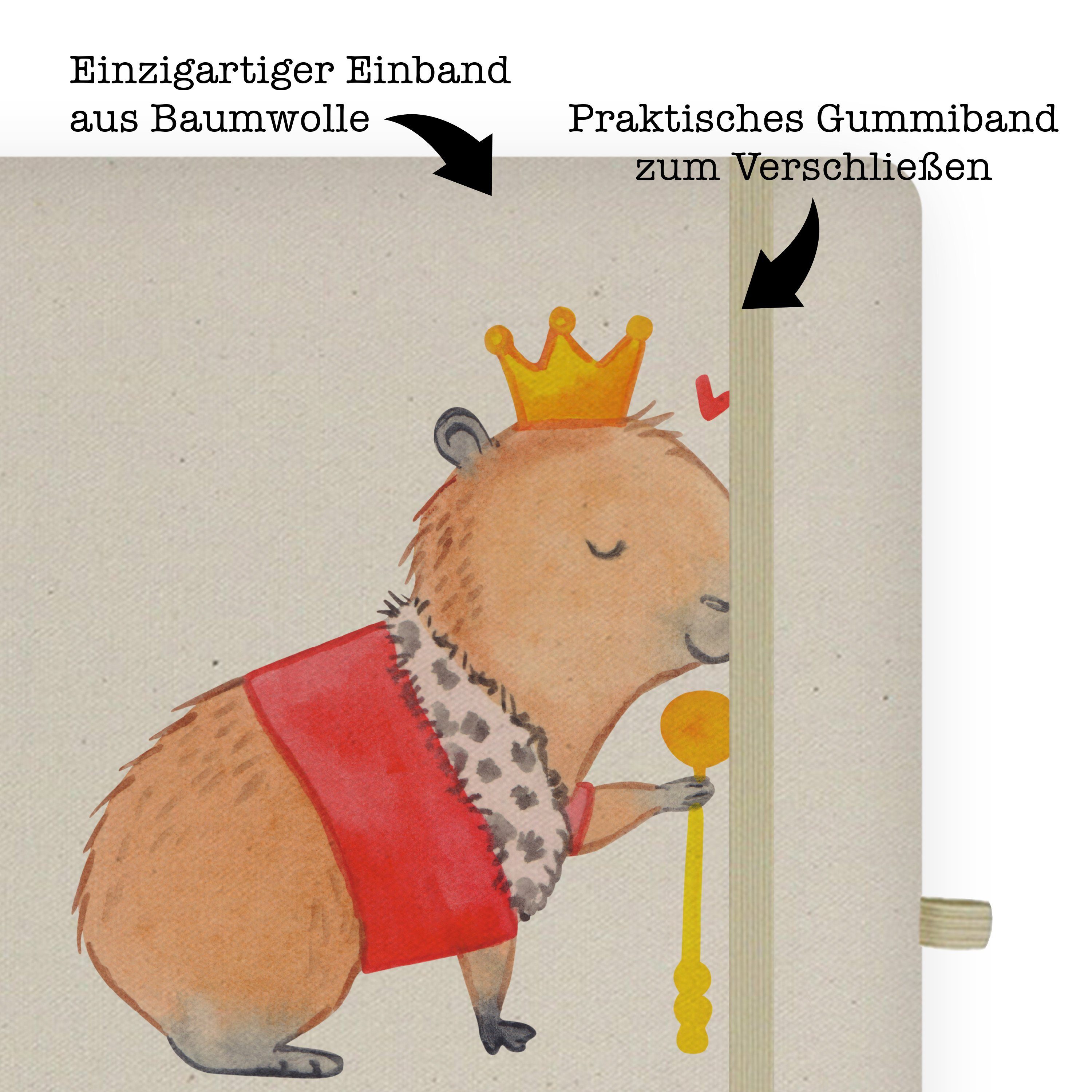 & König Panda Tiere, Notizen, Mr. Mr. Geschenk, - Tagebuch, Transparent Capybara Ti & Notizbuch Panda - Mrs. Mrs.
