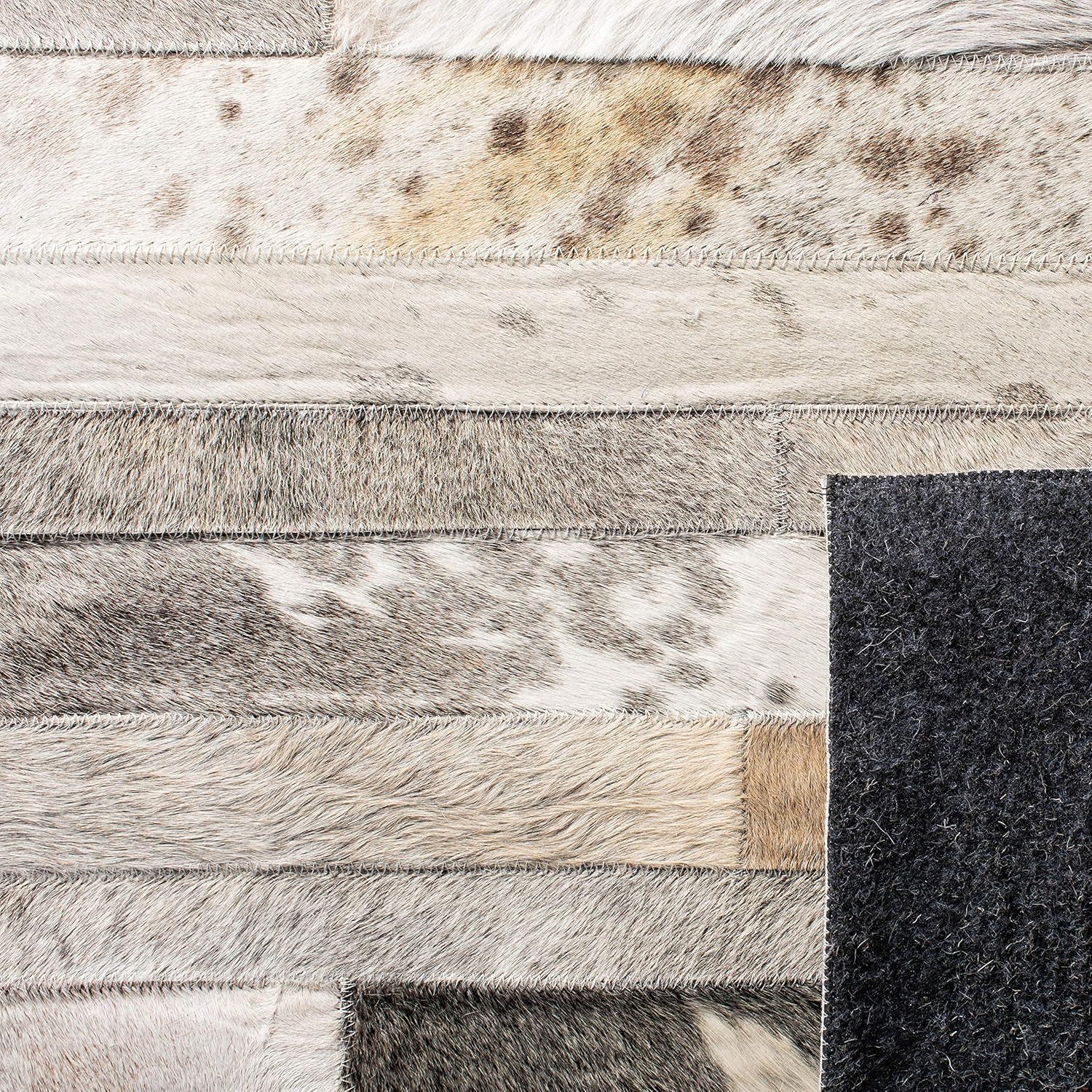 Ready Rugs Lederteppich Leder-Patchwork-Teppichkollektion