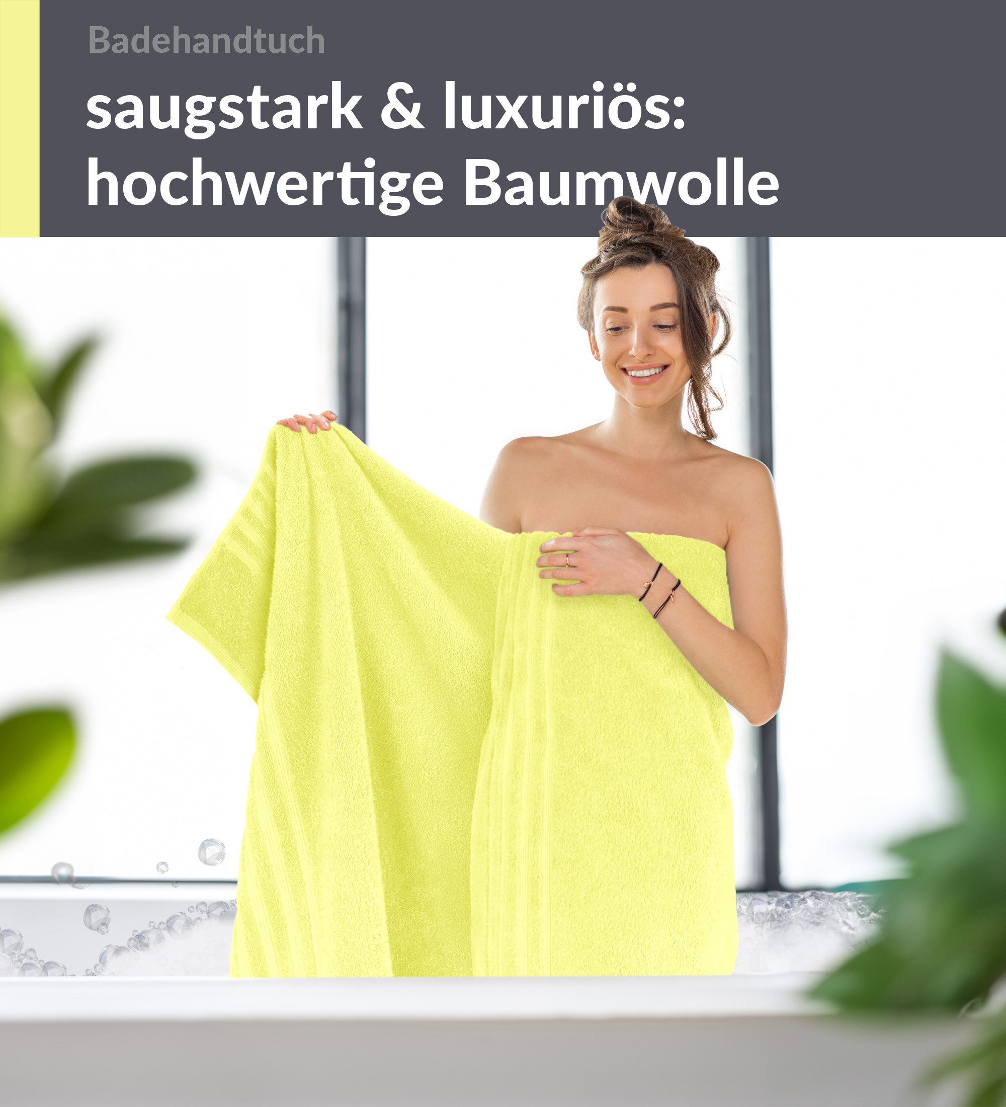 Lashuma Badetuch - XXL Handtuch London, Frottee (1-St), großes Badehandtuch - Duschtuch 100x150 cm für Damen & Herren