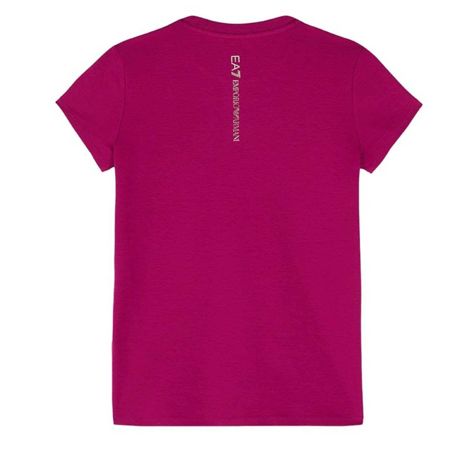 Emporio Armani Print-Shirt EA7 Emporio Armani Kids T-Shirt pink Adler Nieten