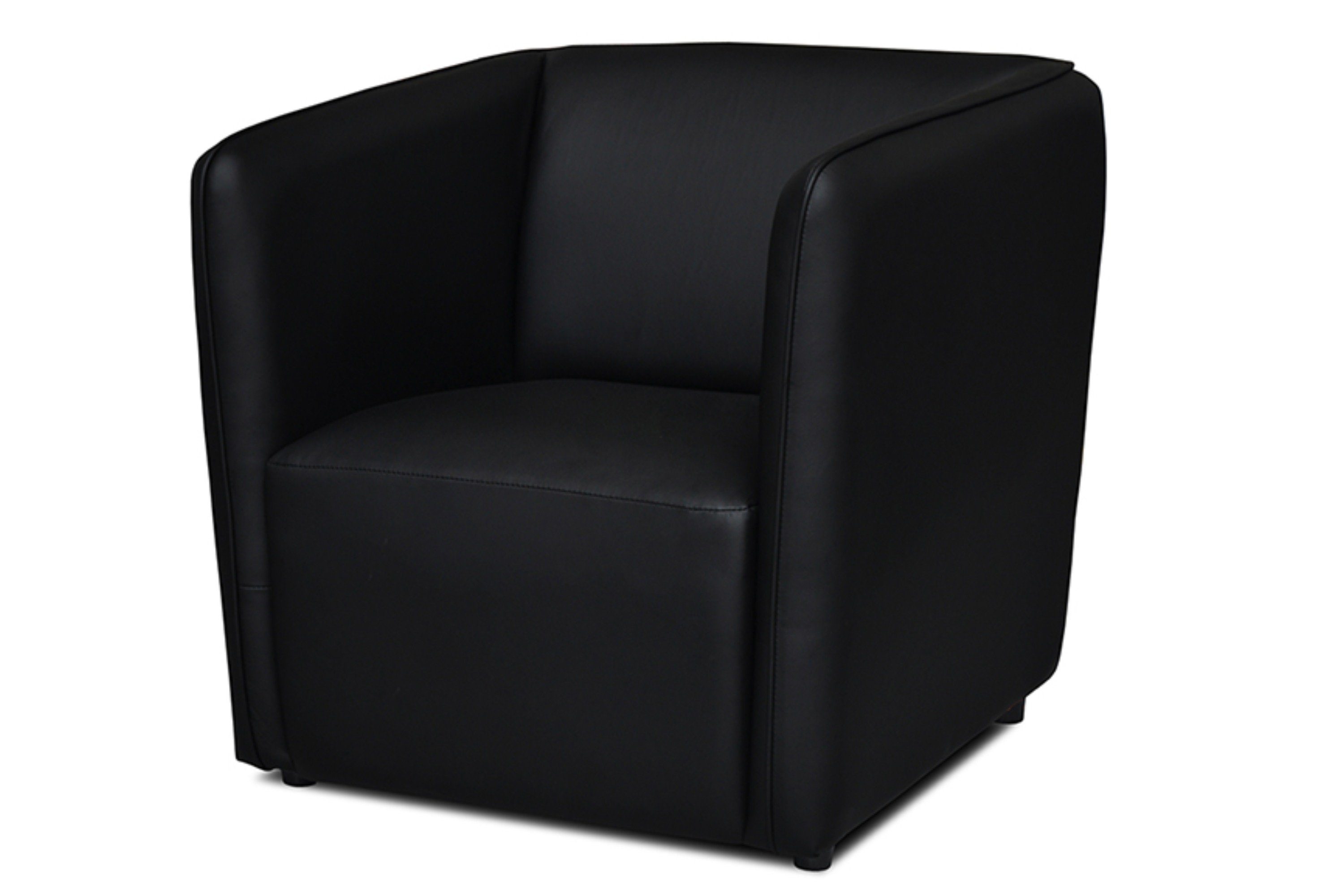 Konsimo Cocktailsessel UMBO für | Zimmer, Hochelastischer ideal schwarz Sessel, im schwarz Schaumstoff Sitz kleine
