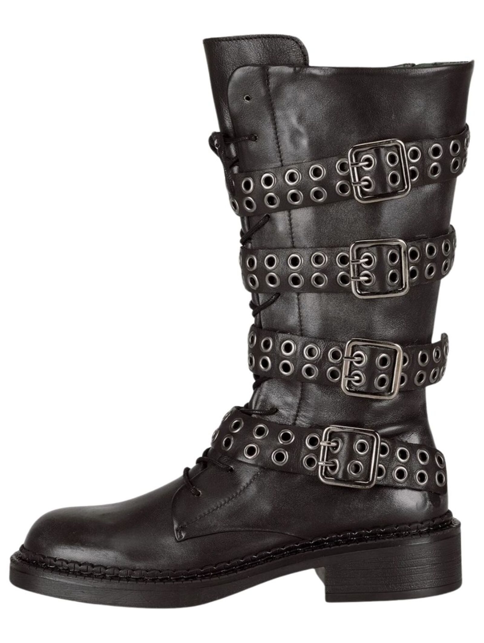 Felmini Stiefel Leder . Schnürstiefel