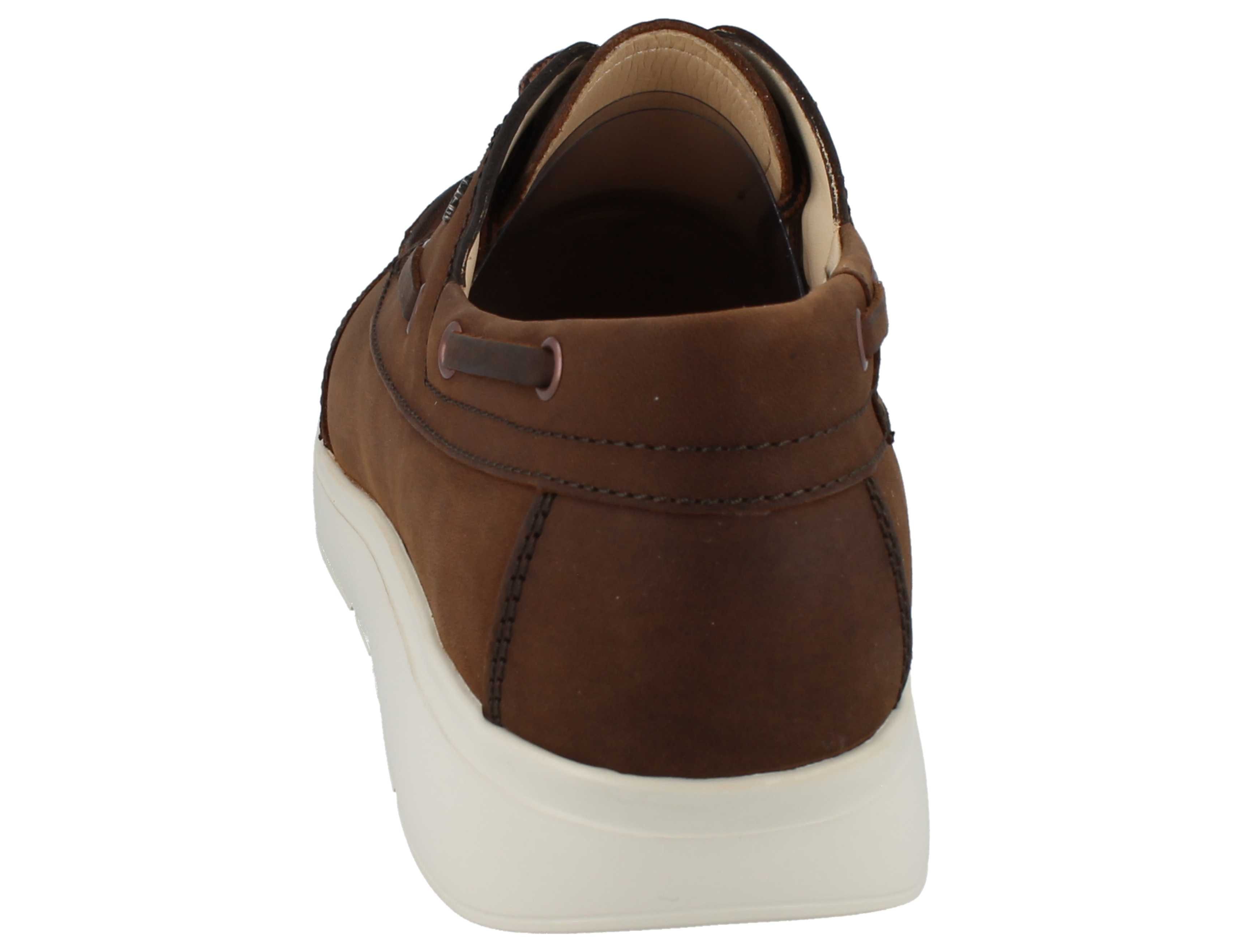 Finn Comfort FINN COMFORT Sucre Herren Bootsschuhe braun gefettetes Nubukleder - Schnürschuh Wechselfußbett