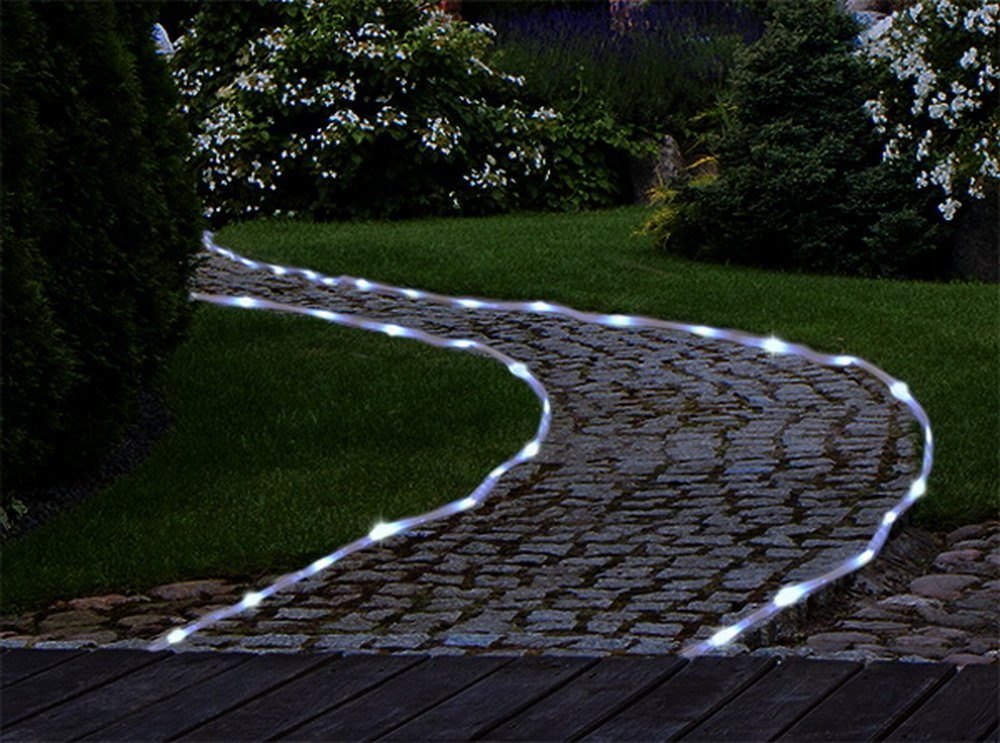 Haushalt International LED-Lichterschlauch Solar LED-Schlauch Außenbeleucht günstig online kaufen