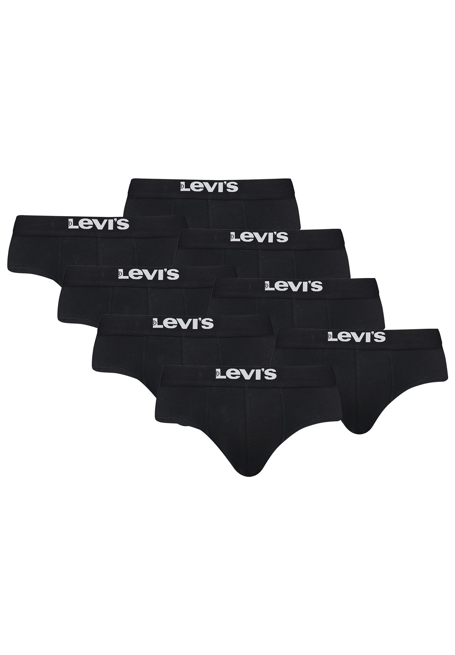 BRIEF Levi's® 8er 8er-Pack) Pack (Set, SOLID Boxershorts Black MEN 8-St., CO BASIC ORGANIC
