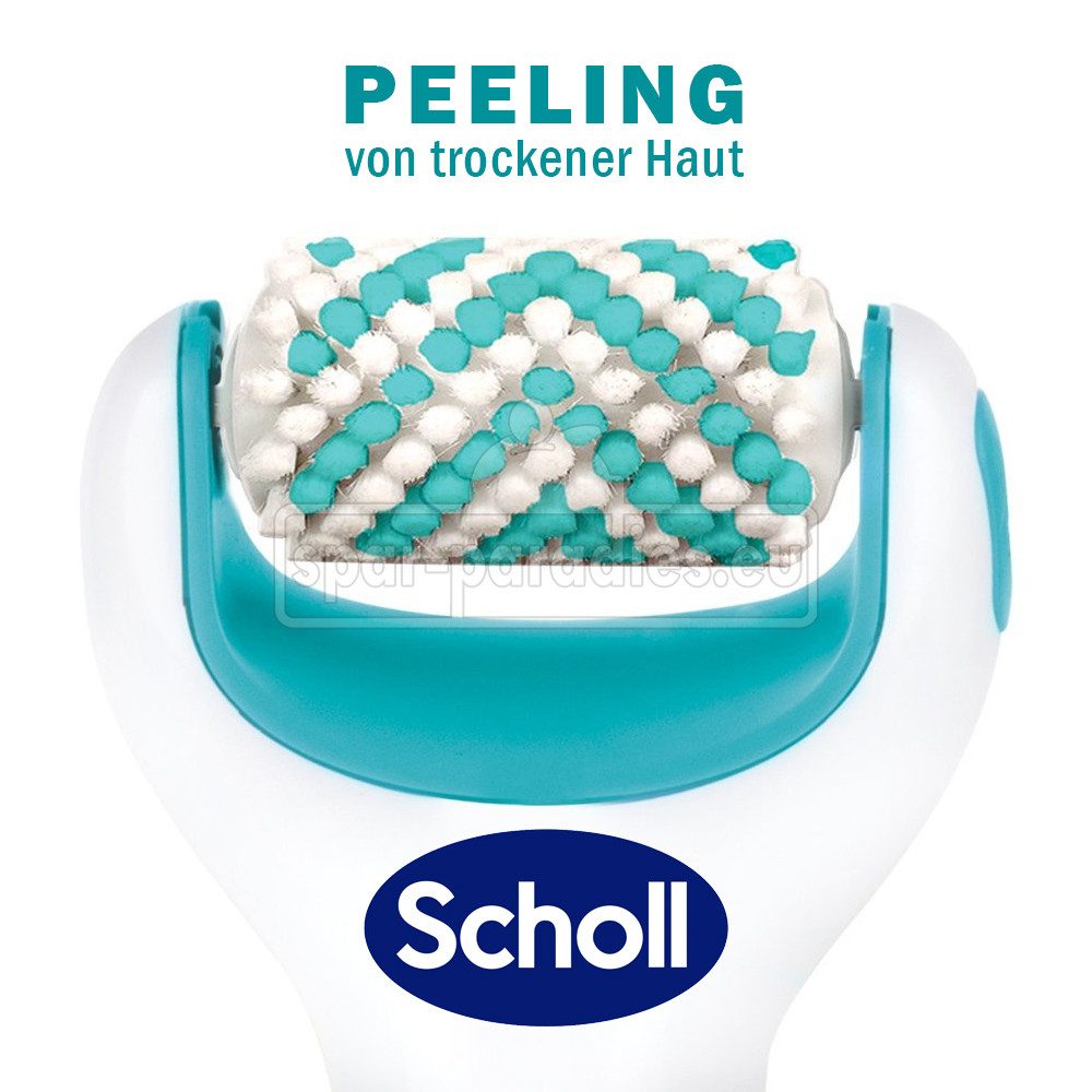Scholl Peelingbürstenaufsatz Scholl Velvet Smooth Peelingbürsten-Aufsatz für trockene Haut 2er Pack