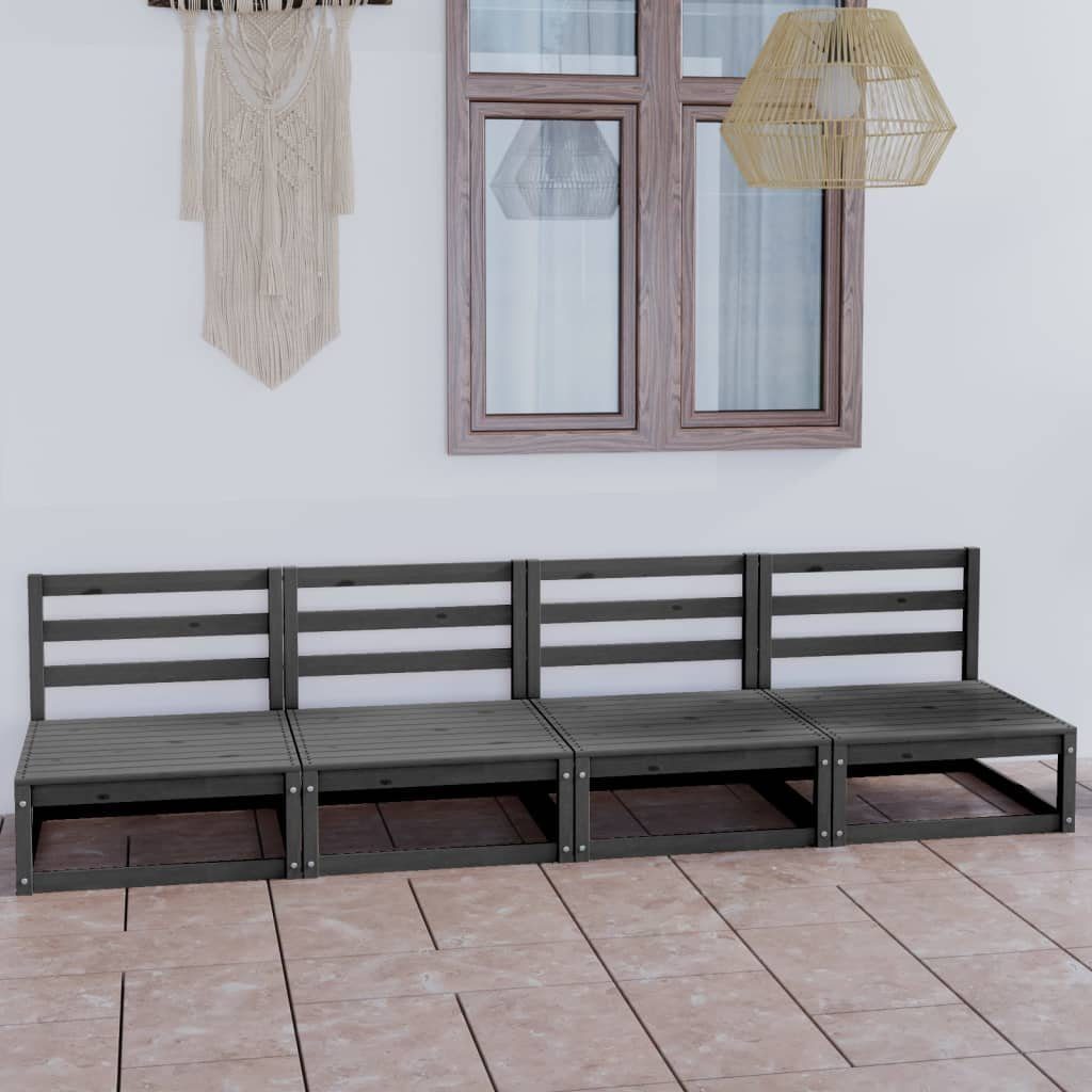 DOTMALL Loungesofa Gartenmöbel Kiefernholz,4-Sitzer,robust aus stabil solide und