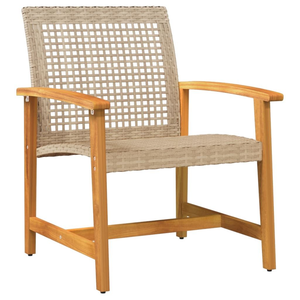 vidaXL Sofaelement Gartenstühle 2 Stk. Beige günstig online kaufen