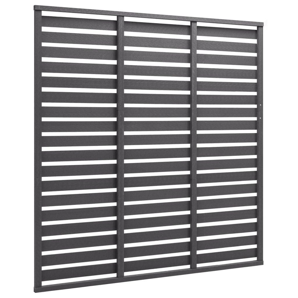 vidaXL Gartenzaun, Zaunelement WPC 180 x 180 cm Grau