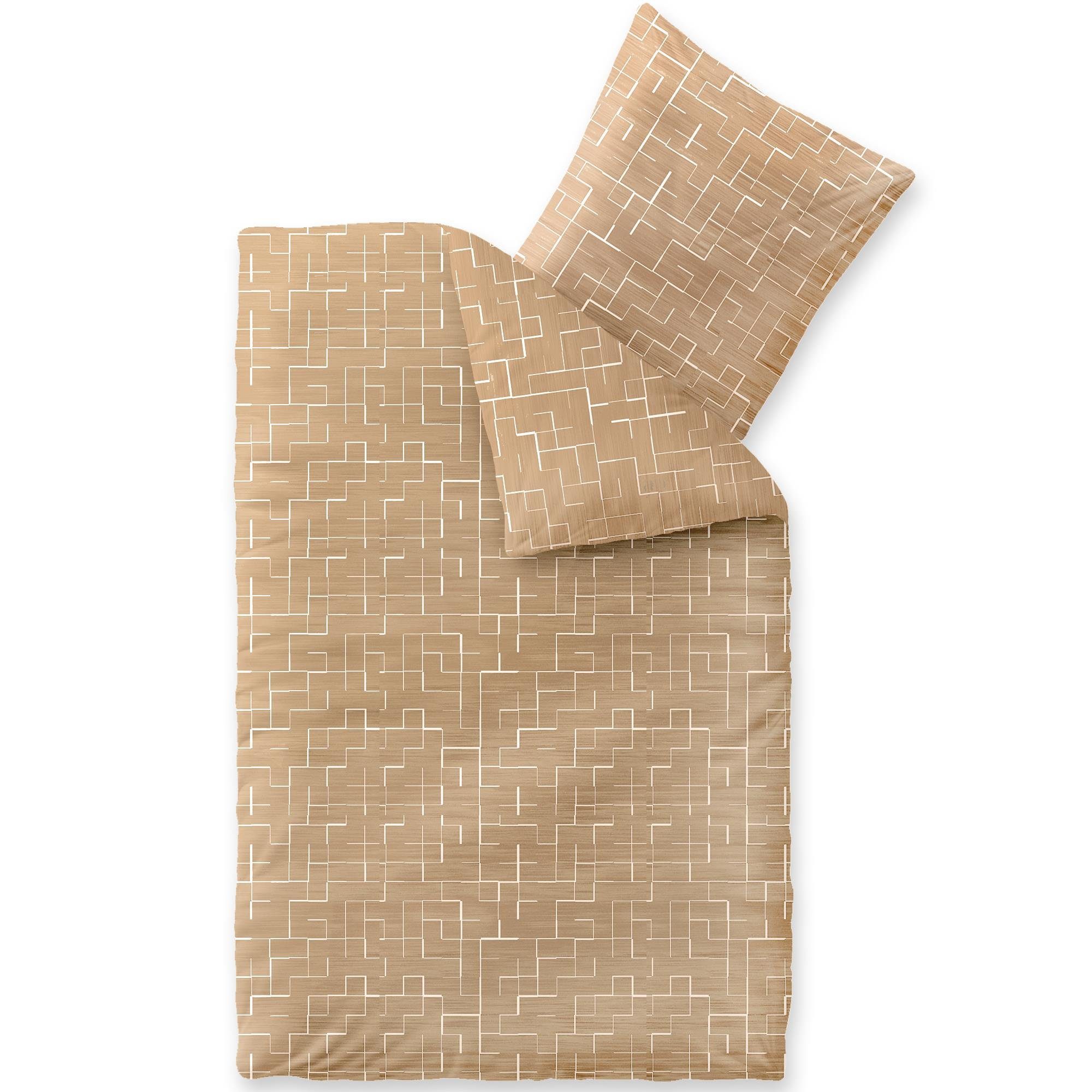 aqua-textil Bettwäsche Trend Bettgarnitur Renforcé Reißverschluss günstig online kaufen