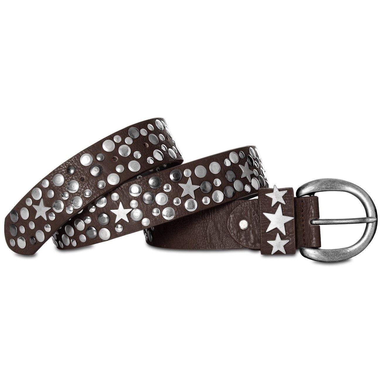Caspar Nietengürtel GU249 Damen Vintage Nietengürtel günstig online kaufen