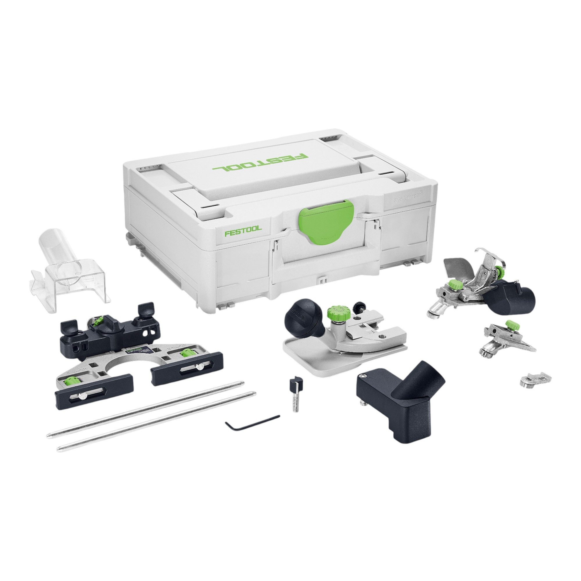 FESTOOL Oberfräse MFK 700 EQ-Plus Modul Kantenfräse 720 Watt 8 mm + Zubehör Set