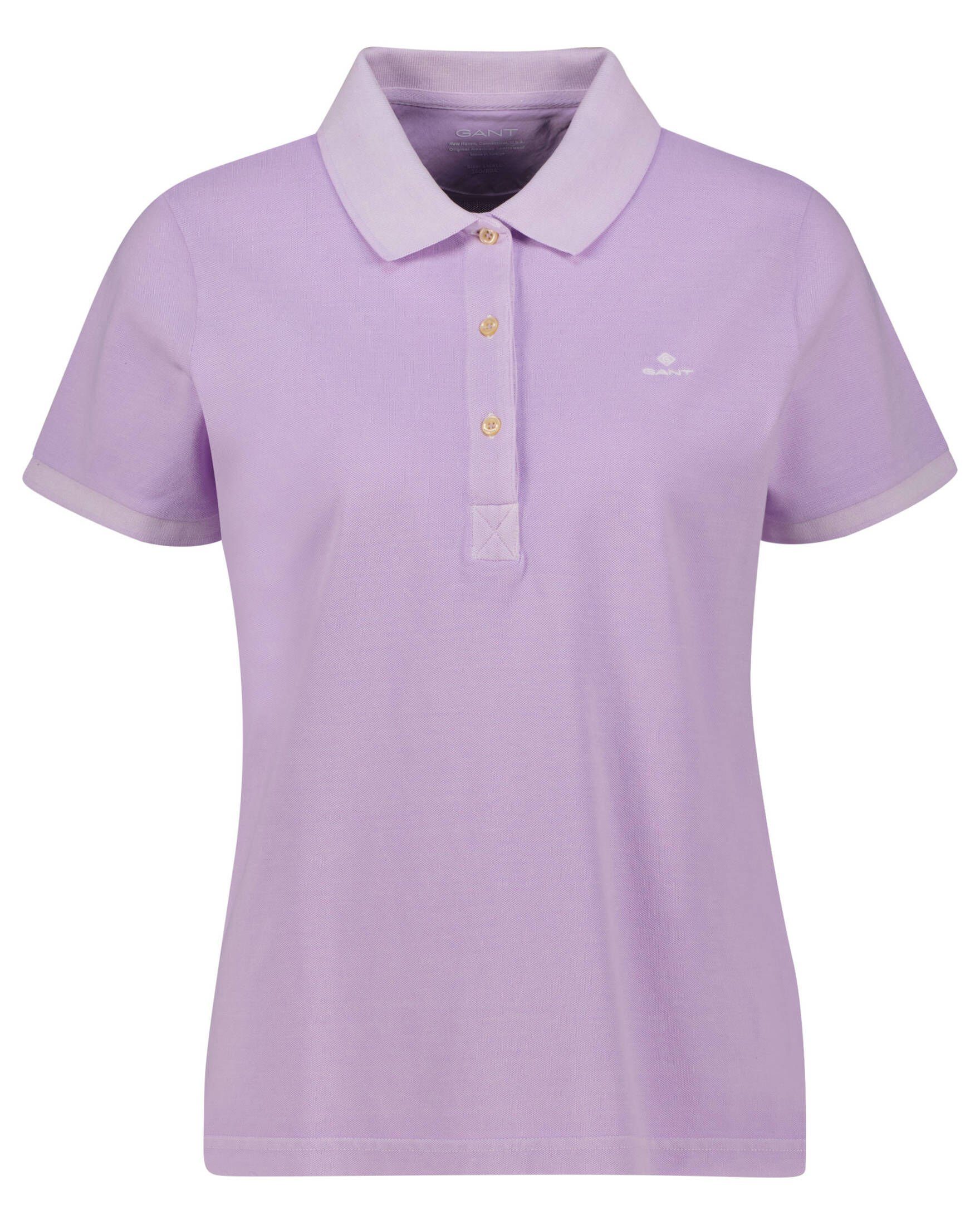 Gant Poloshirt Damen Poloshirt D2 SUNFADED C-NECK (1-tlg), Angenehme  Baumwollqualität