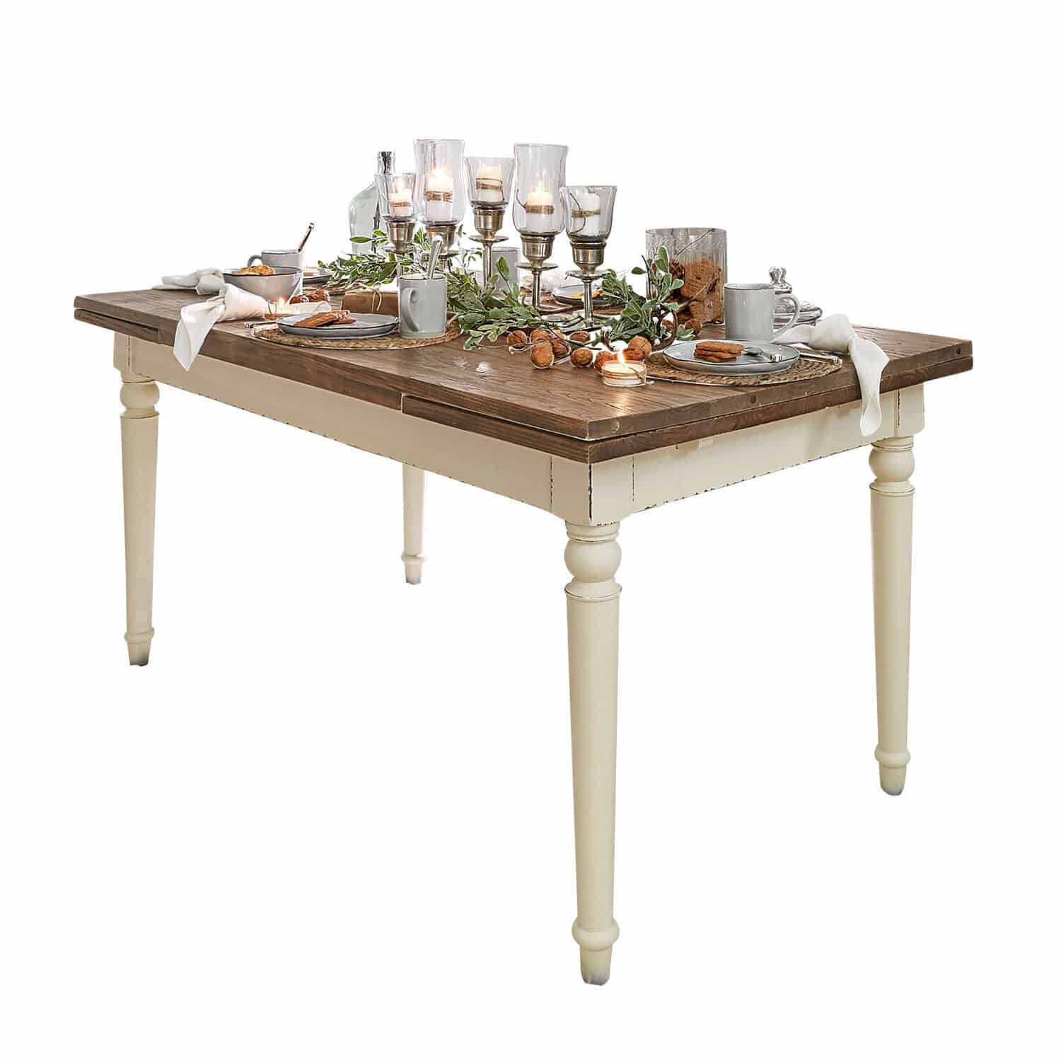 Mirabeau Esstisch Tisch Bradford weiß/braun