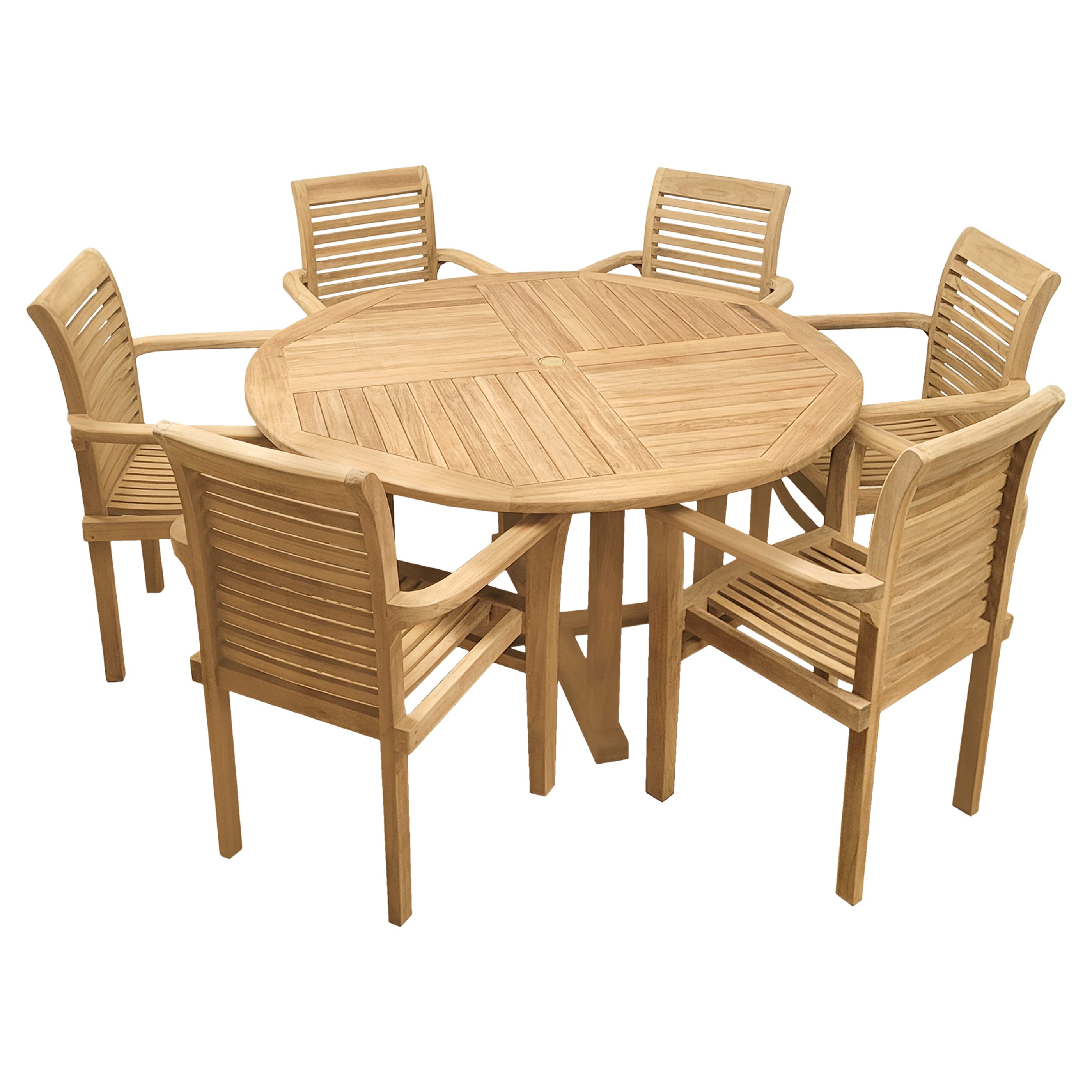 Endorphin Garten-Essgruppe Gartenmöbel Set 7tlg. Teakholz, günstig online kaufen