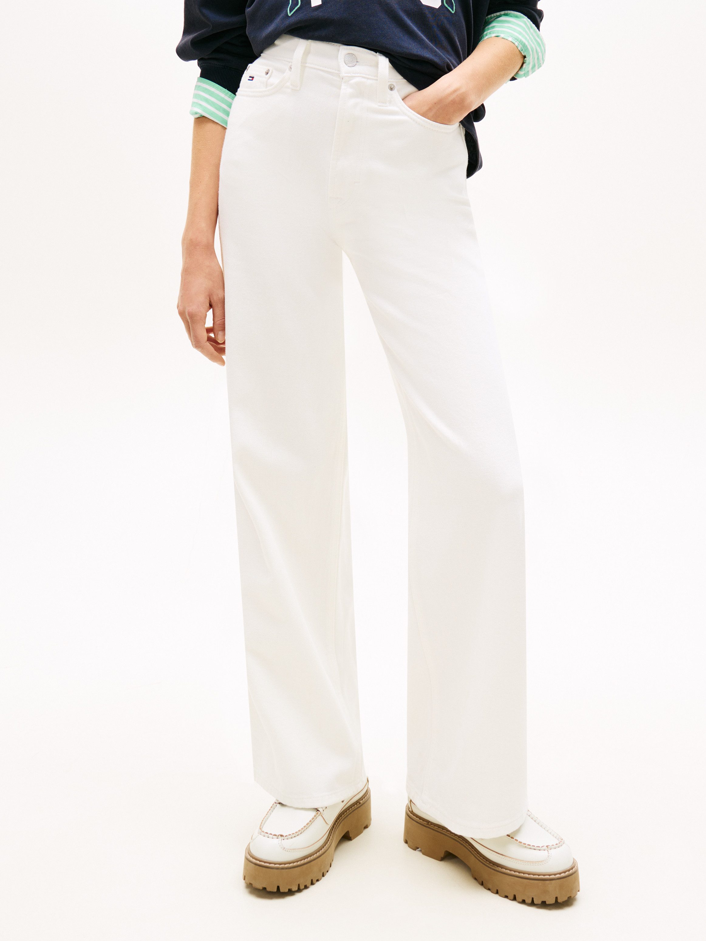 Tommy Jeans Loose-fit-Jeans CLAIRE HR WD BJ4199 mit hohem Bund, Wide Leg