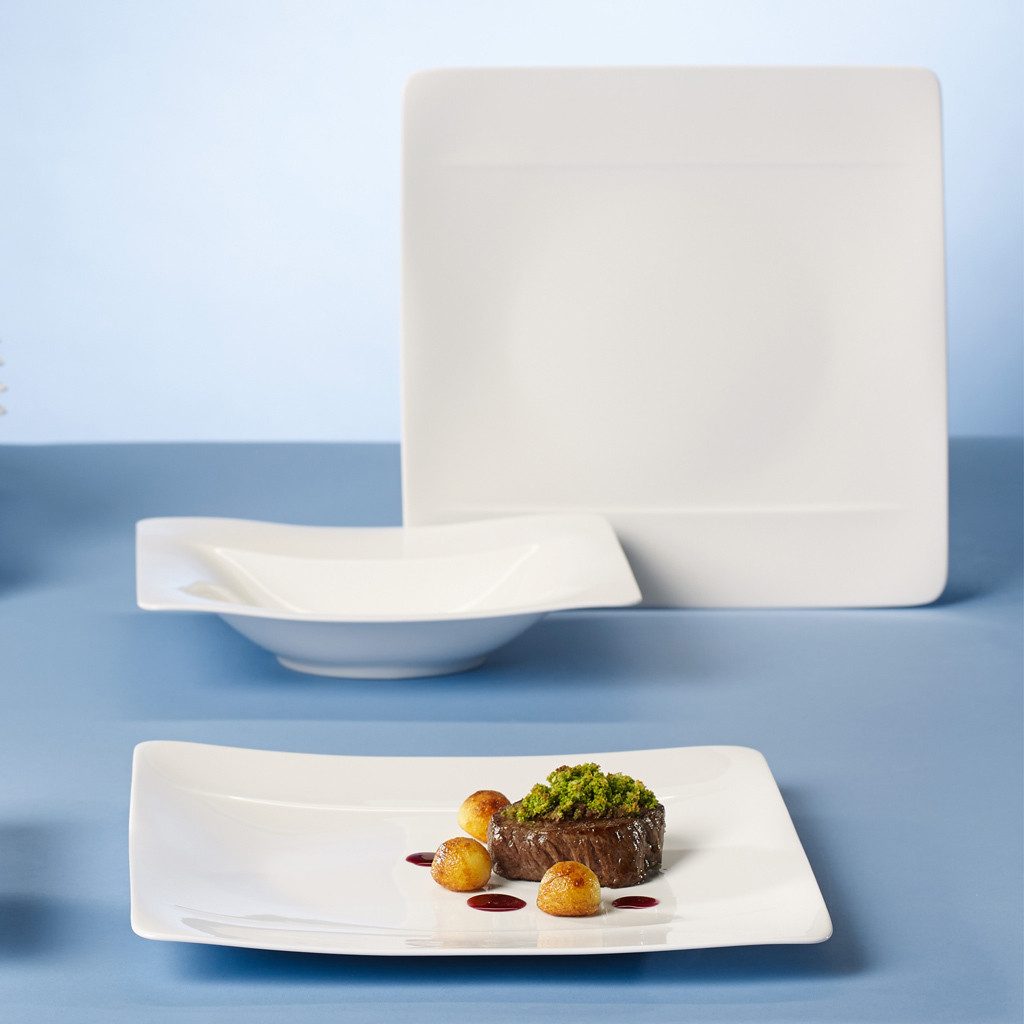 Villeroy & Boch Tafelservice Modern Grace Tafelservice 12er Set (12-tlg), 6 Personen, Porzellan