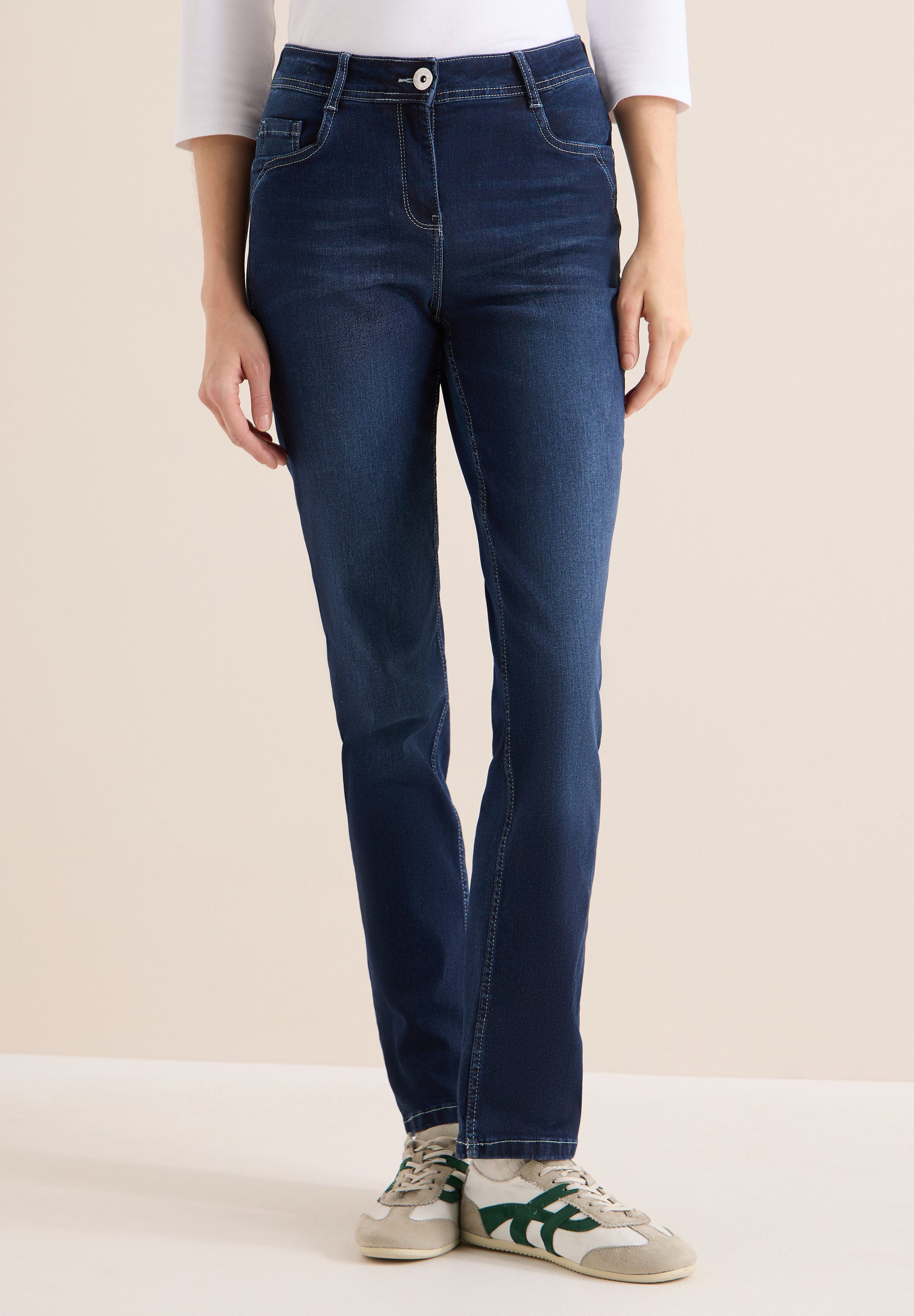 CECIL Slim-fit-Jeans High Waist