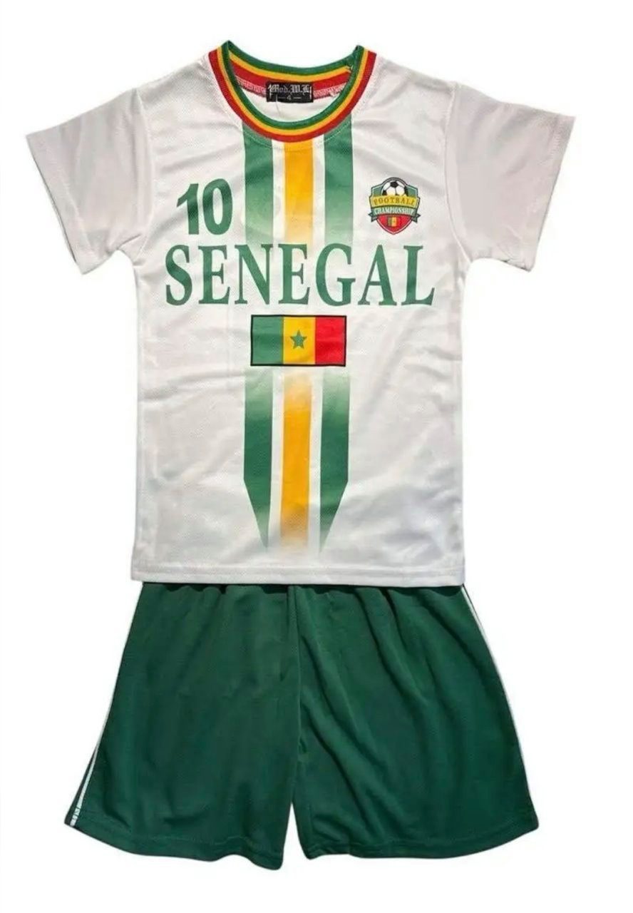 Fashion Boy Fußballtrikot Fussball Fan Set SENEGALTrikot + Shorts, JS297e (Set)