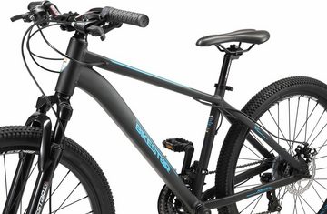 Bikestar Mountainbike, 21 Gang Shimano RD-TY300 Schaltwerk, Kettenschaltung, für Damen und Herren, Kettenschaltung