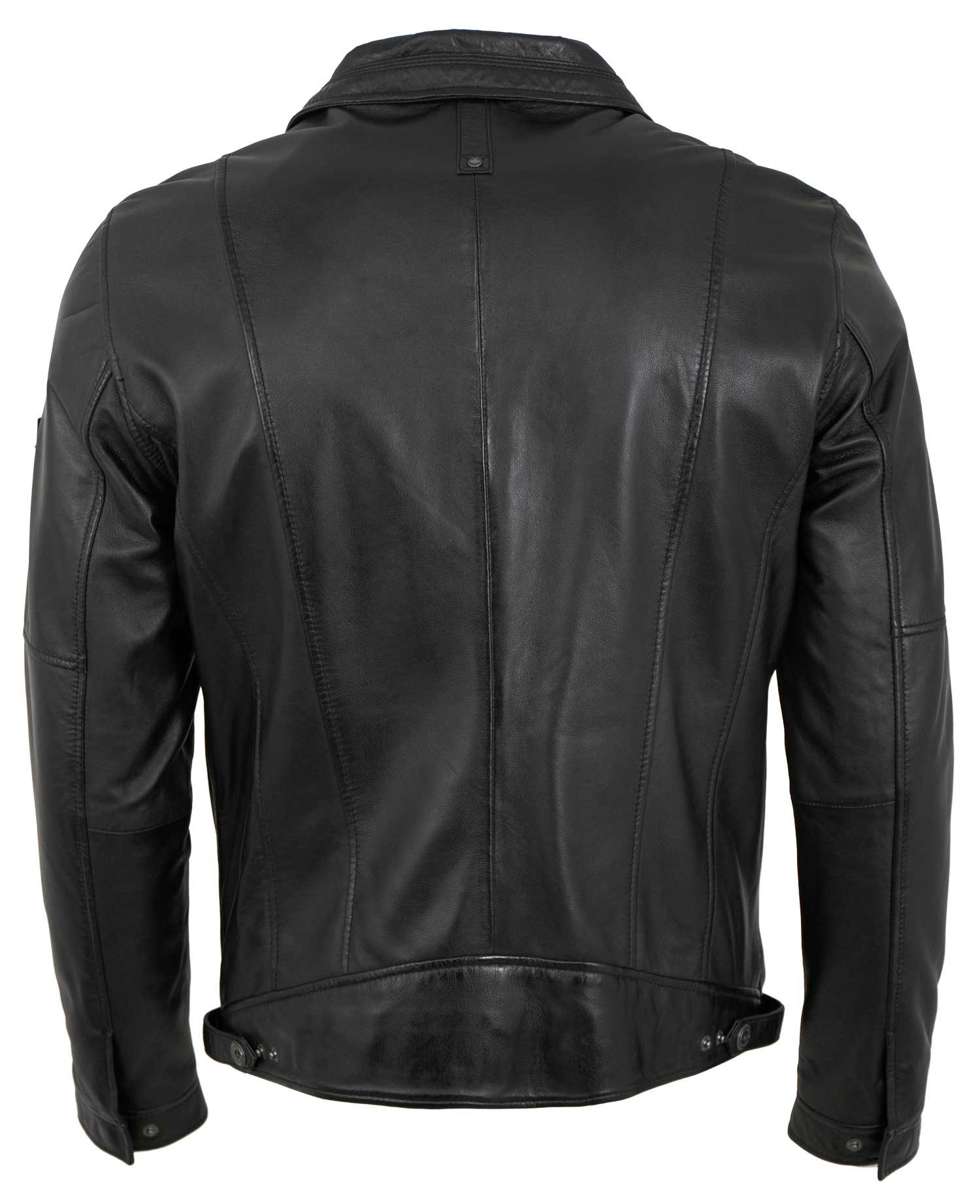 Redpoint Lederjacke Perth/M Redpoint - Herren Lederjacke Lammnappa schwarz