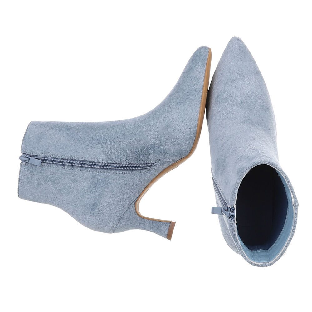 Ital-Design Damen Elegant Stiefelette (92678793) Pfennig-/Stilettoabsatz Stiefeletten in Hellblau – Bild 2 von 5