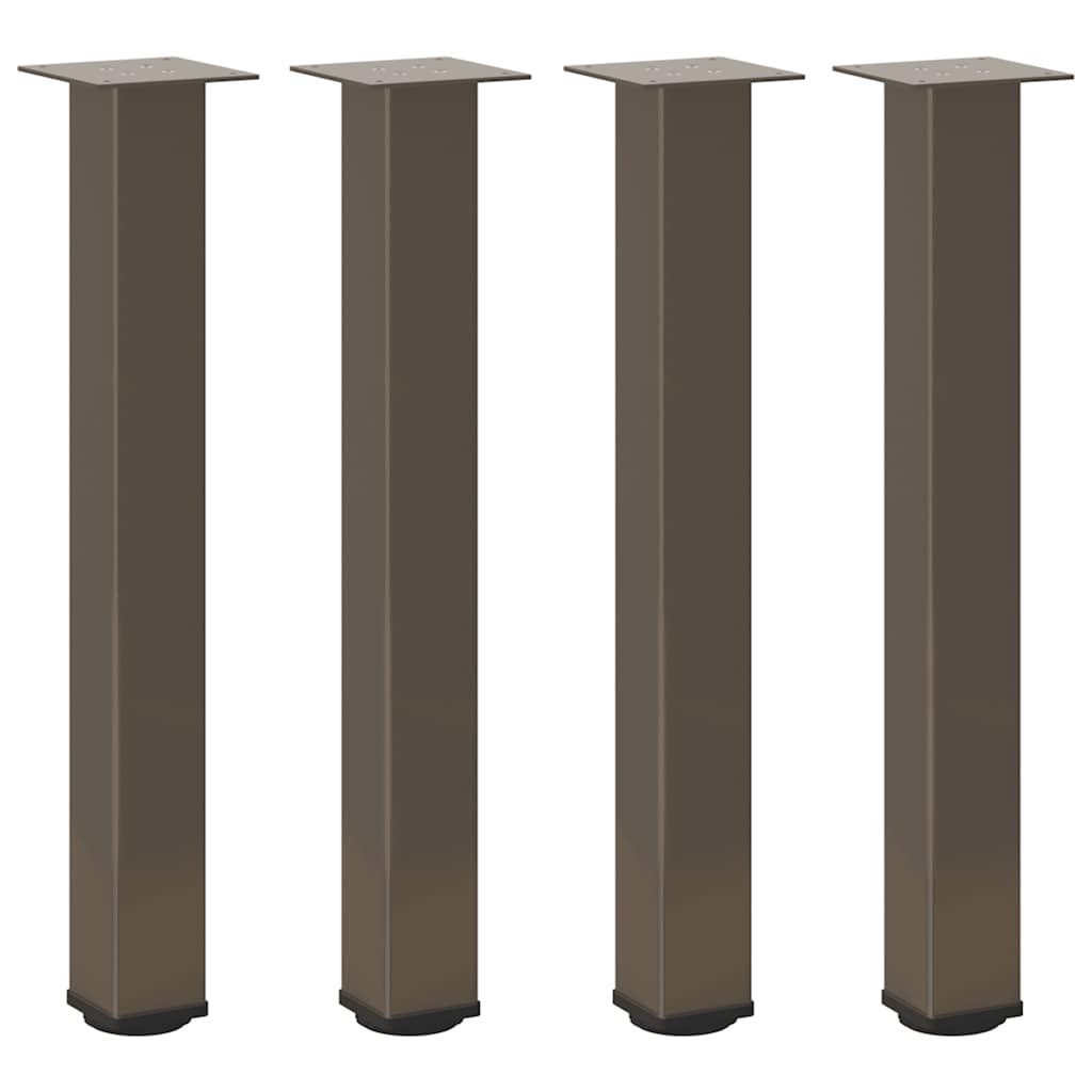 vidaXL Tischbein Konsolentischbeine 4 Stk. Naturstahl 72-74 cm Stahl