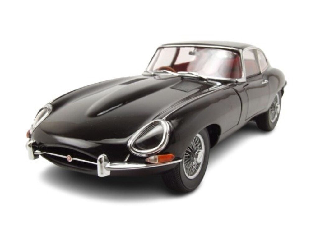 Kyosho Modellauto Jaguar E-Type RHD 1961 schwarz, Maßstab 1:18