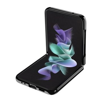 Wigento Handyhülle Für Samsung Galaxy Z Flip4 5G Design Piano Paint Hart Cover Handy Tasche Hülle Etuis Schwarz
