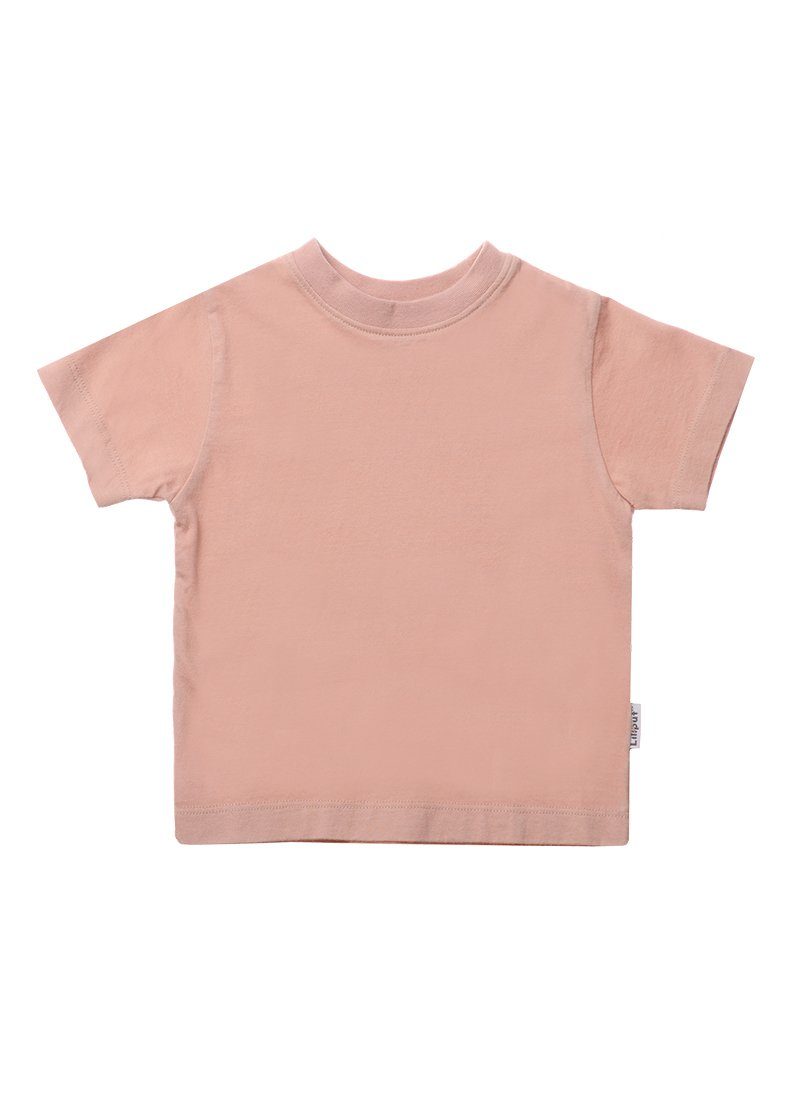 Liliput T-Shirt in Rundhals-Ausschnitt schlichtem rosa mit Design