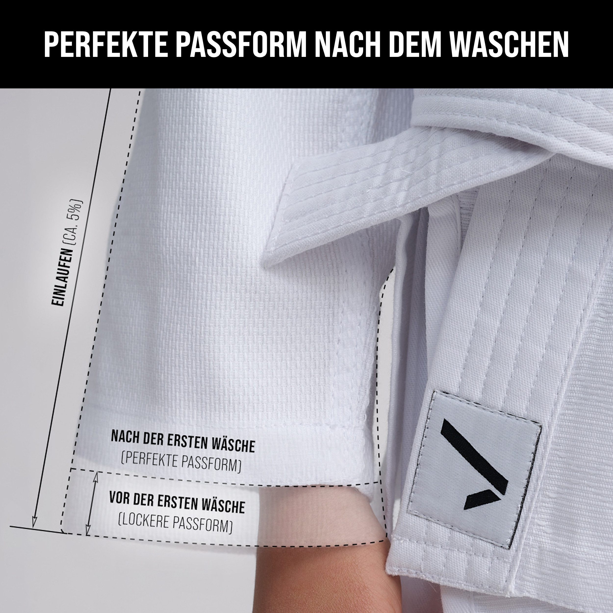 IPPONGEAR Judoanzug Beginner 2, Gummizug & Schnürbund an der Hose I 190gr/m² Stoffdichte