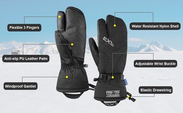 Daskoo Skihandschuhe Winter Fahrrad Handschuhe Winterhandschuhe (Pack) Ski Wasserdicht