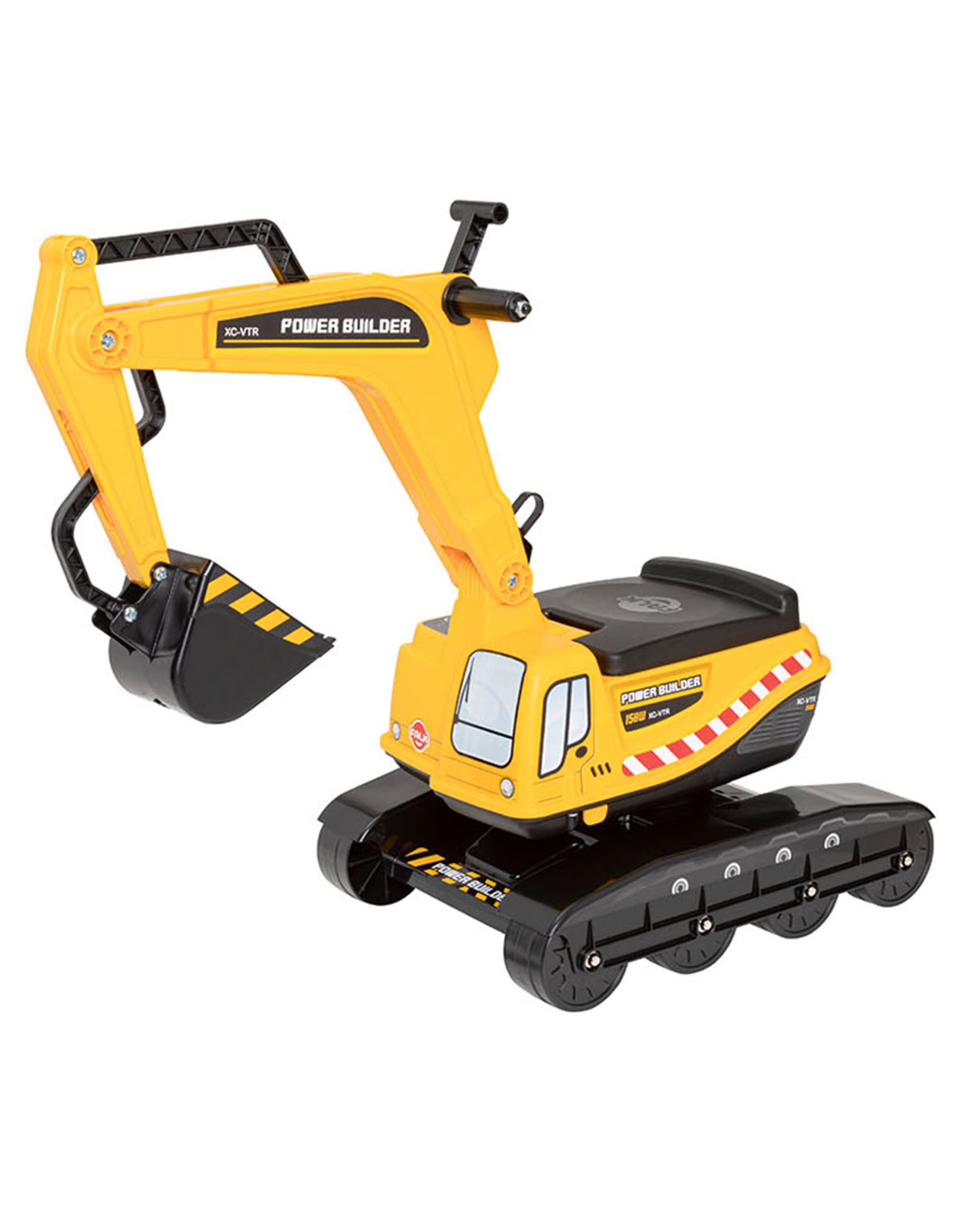 Falk Spielzeug-Aufsitzbagger Falk Sitzbagger mit Rädern beweglicher Baggerarm Kinder Sandspielzeug