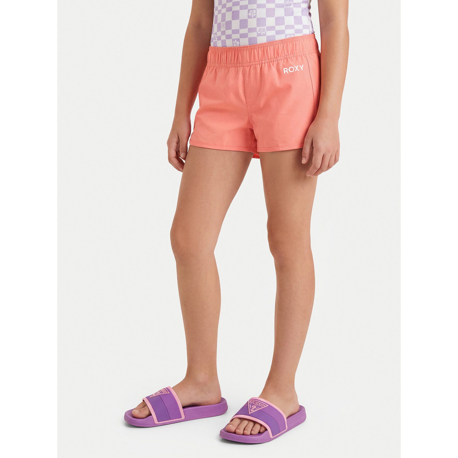Guess Guess Flip-Flops für Mädchen, Lila Badepantolette