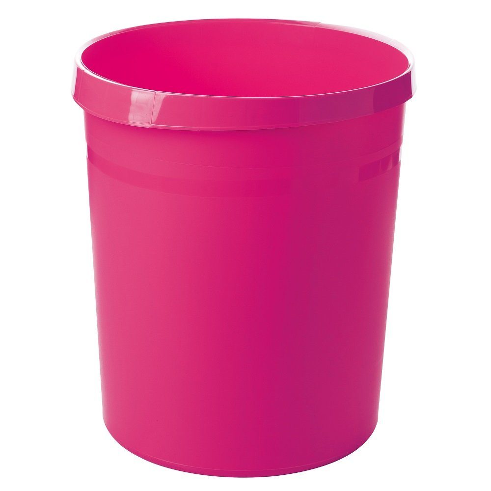 HAN-Bürogeräte Papierkorb - Papierkorb 1 18L pink GRIP