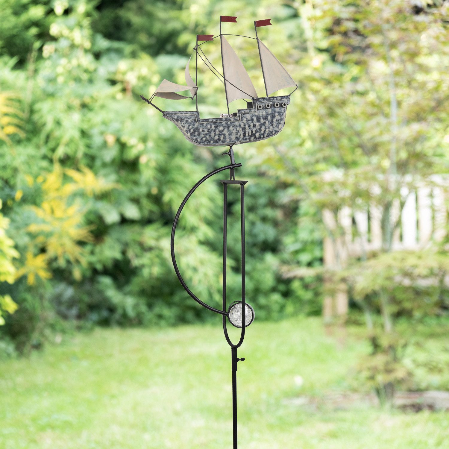 Moritz Gartenstecker Windspiel Segelschiff Gartenpendel Gartenfigur günstig online kaufen