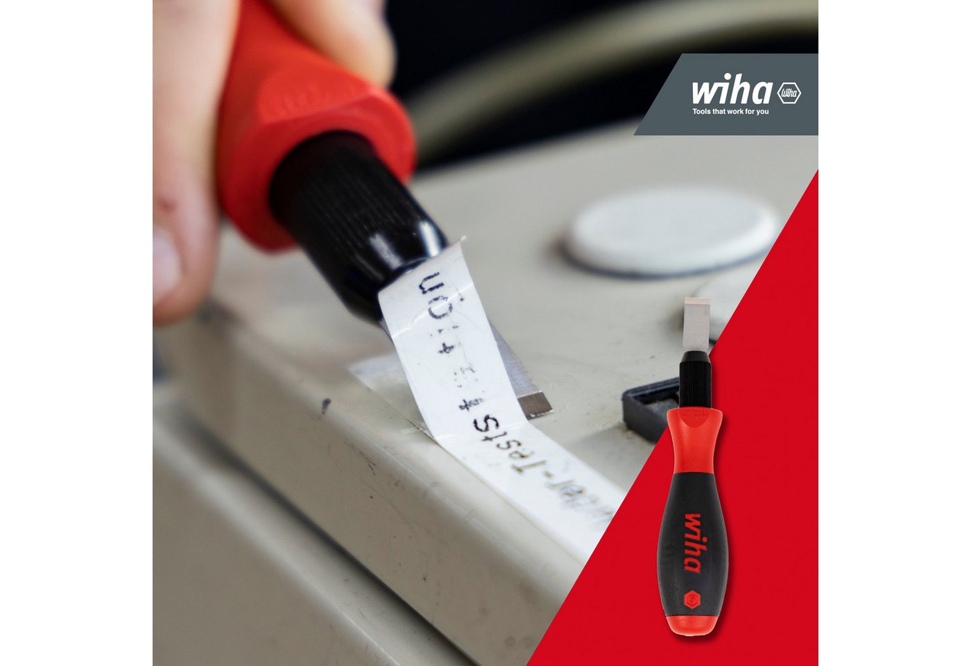 Thumbnail - Wiha Universalschaber SoftFinish® (26920) - 12 tlg. 12-teilig, 10 Ersatzklingen, 13 mm Breite