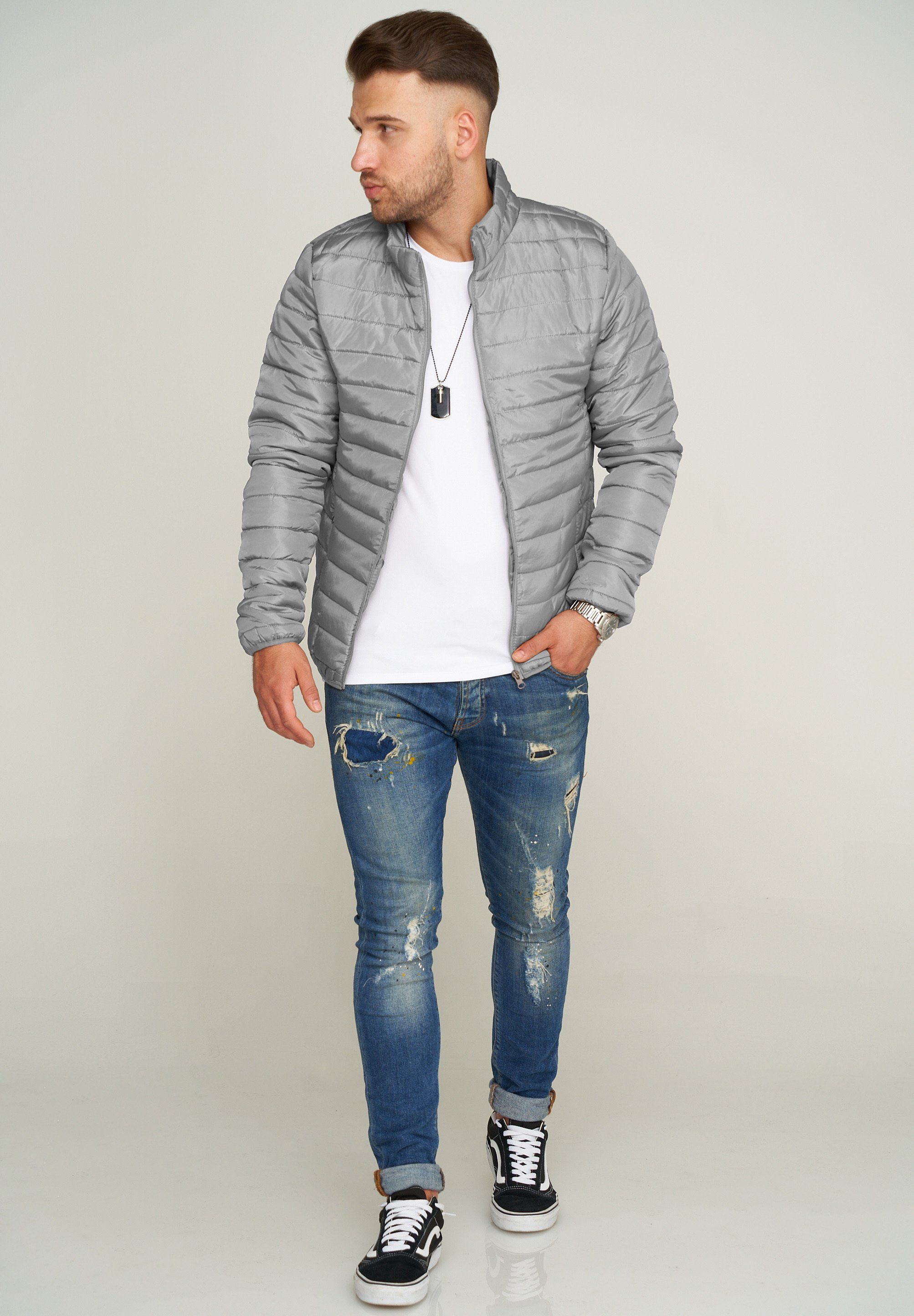 SOULSTAR Steppjacke MJNASRAN Grey Blouson