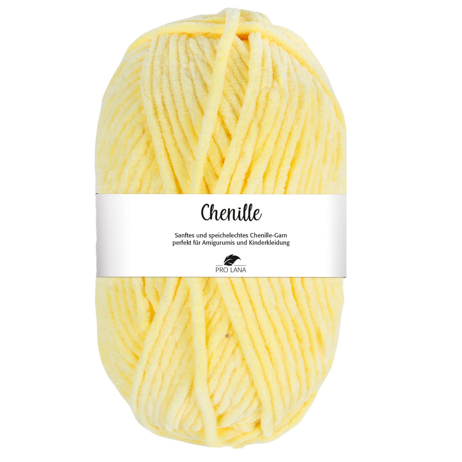 Pro Lana CHENILLE Garn Häkelwolle, 110 m (samtig weiche und stabile Chenille Wolle), 100 g