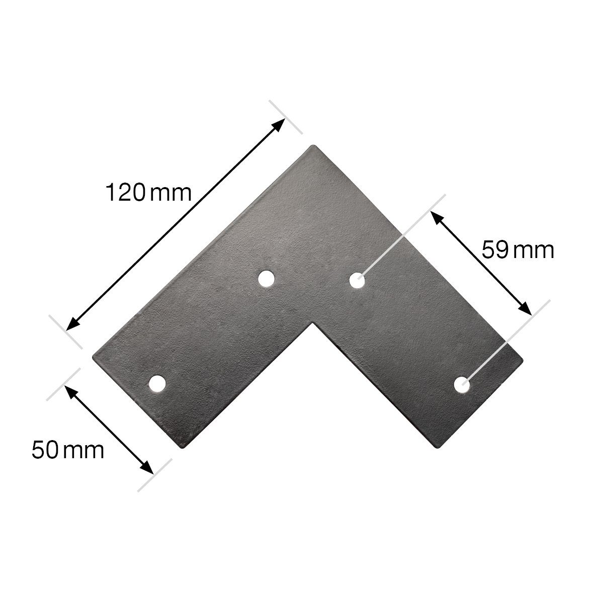 WAGNER design verlaufend, Retro HAIRPIN Farben, Möbelfuß x integrierter LEG Style Bein - x cm konisch/schräg - 12 diversen Möbelbein/Tischbein yourself in 20 Anschraubplatte schwarz - mit 12