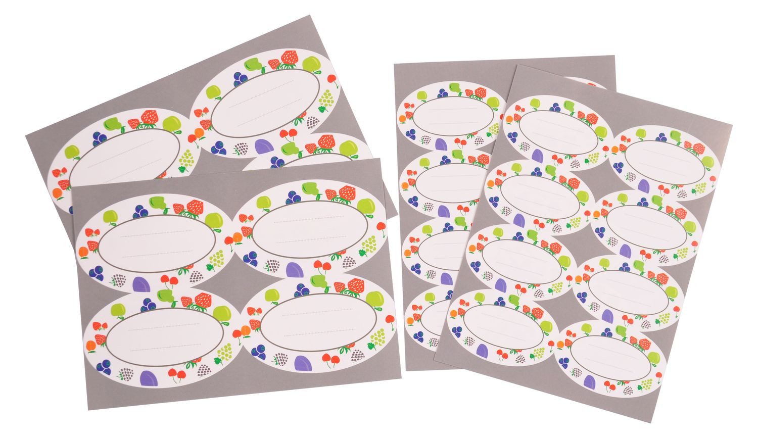 BURI Ярлыки 24 Ярлыки für Einmachgläser Haushaltsetiketten Aufkleber Einmachen