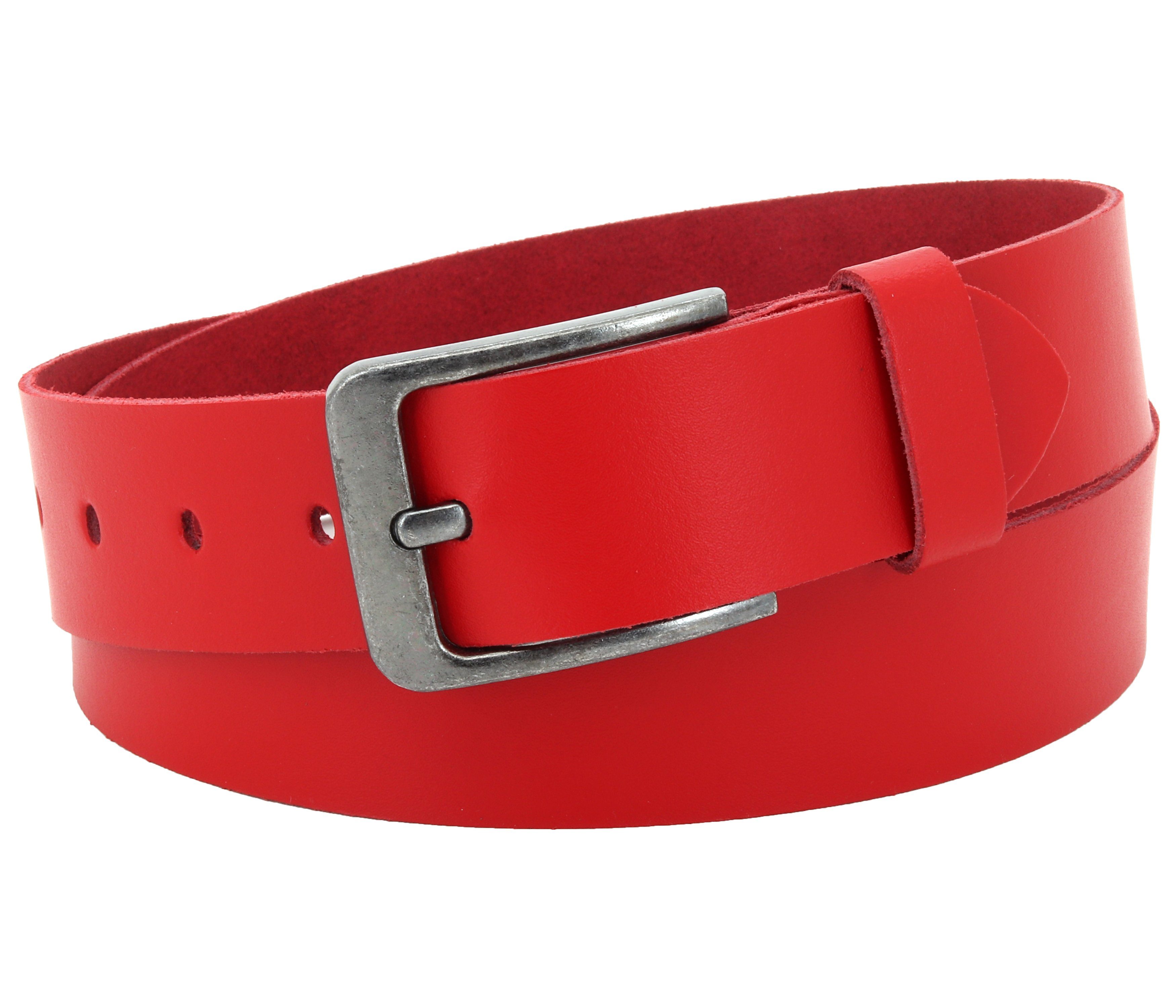 Ledergürtel OM58-SL-Rot