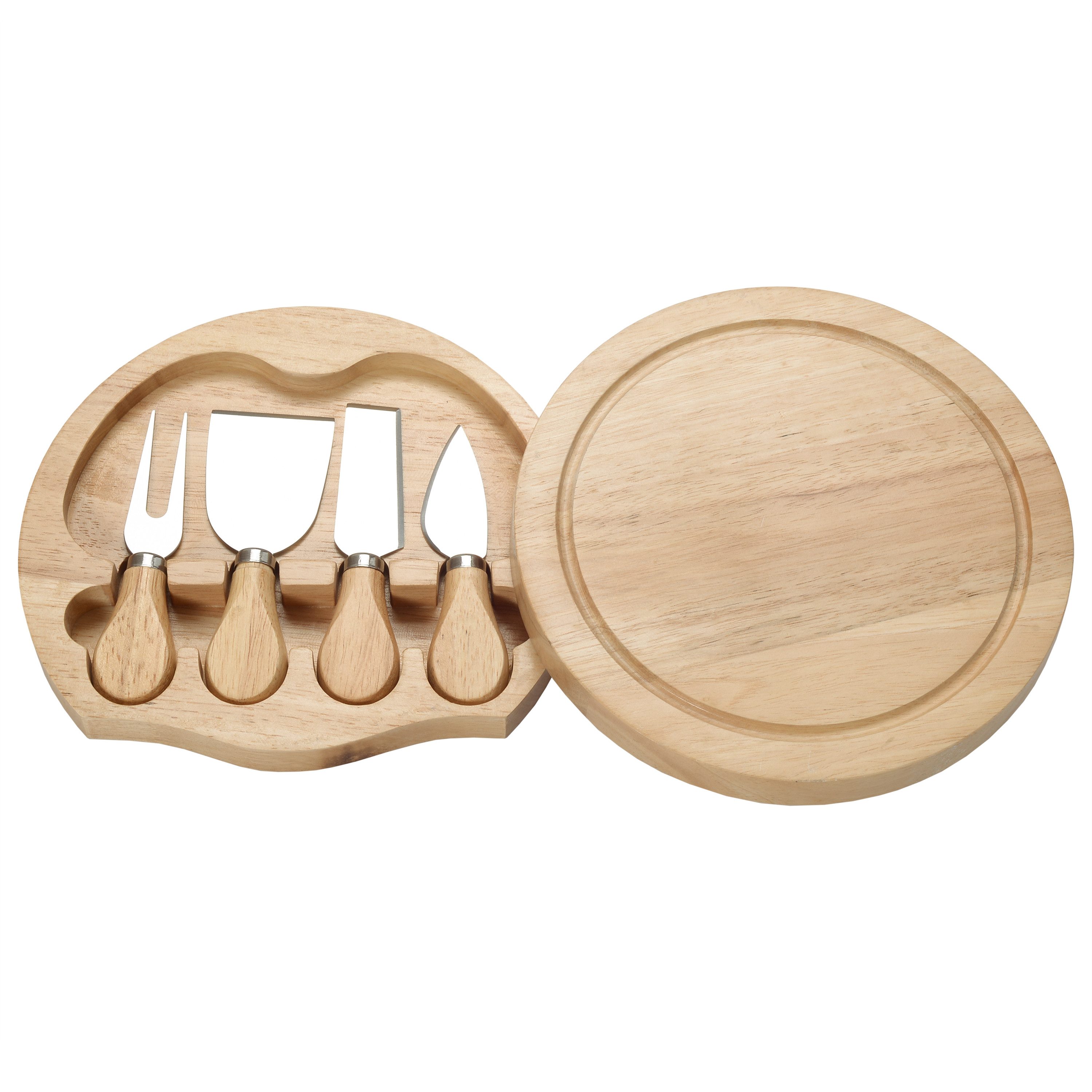 COSTWAY Käsebrett, Bakelit, Stahl, Käseplatte mit 4tlg. Besteck, multifunktional