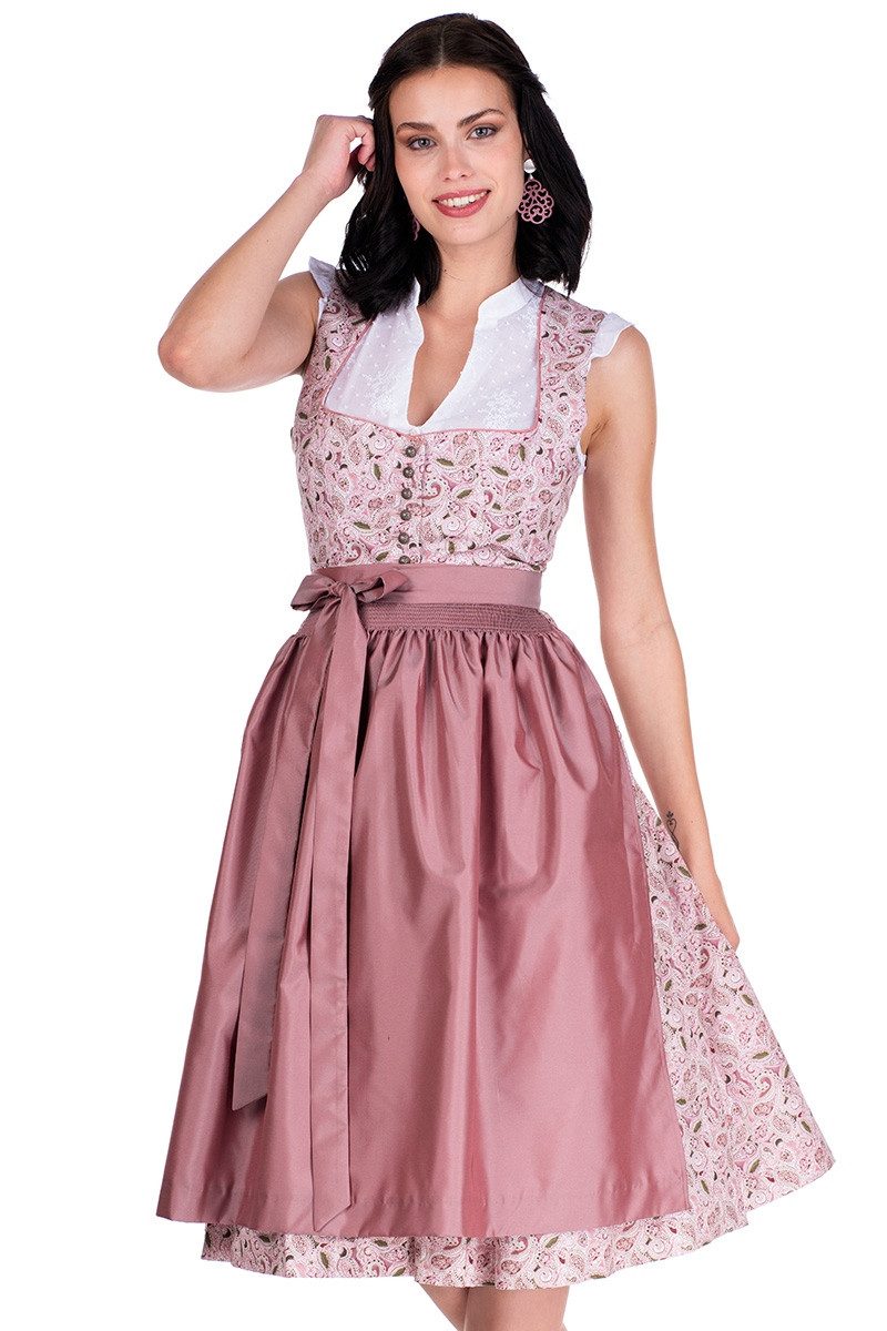 Berwin & Wolff Dirndl Midi Dirndl 2tlg. - PASQUALA - rosa